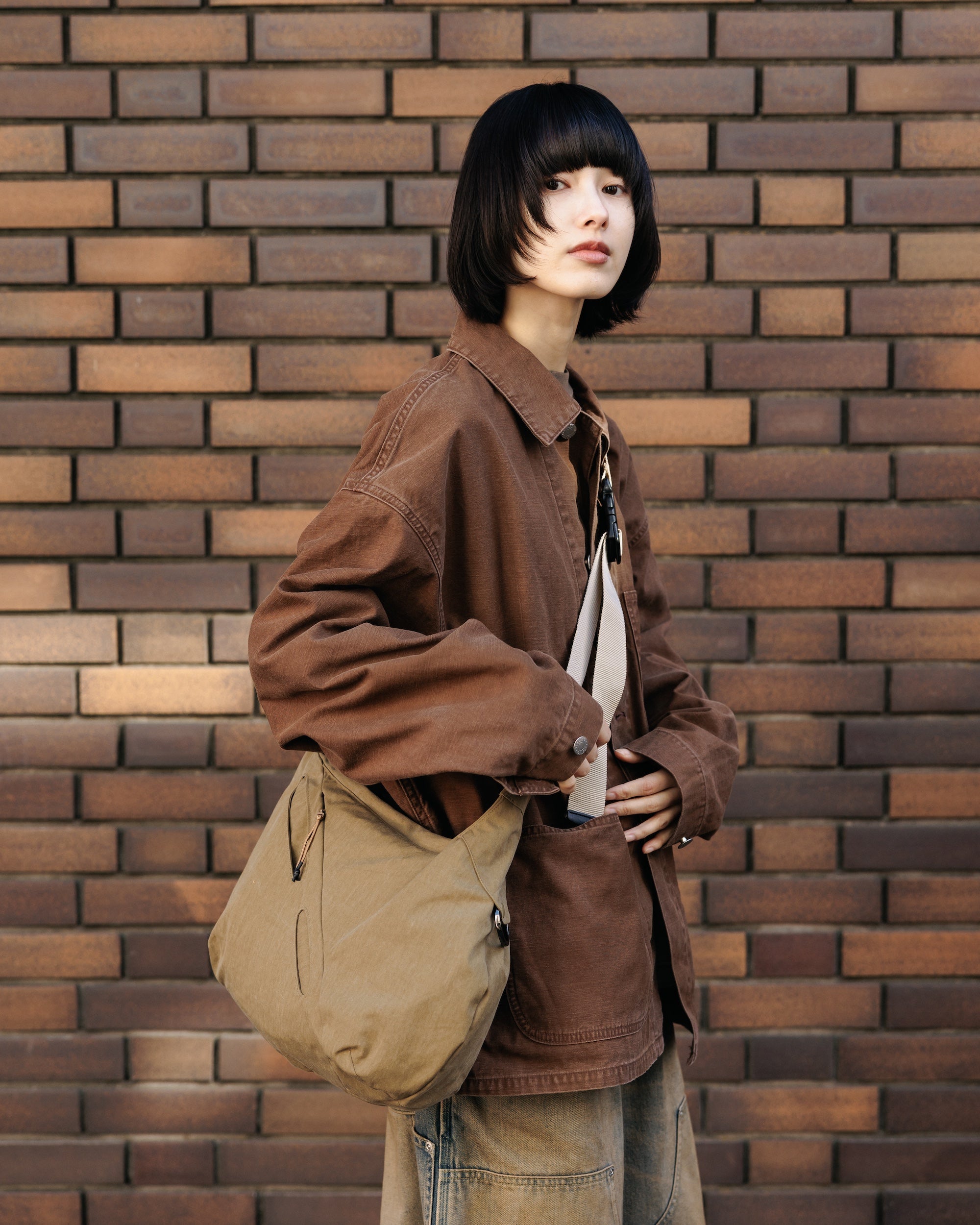 【2.4 WED 20:00- IN STOCK】VINTAGE EFFECT P-41 JACKET (BROWN)