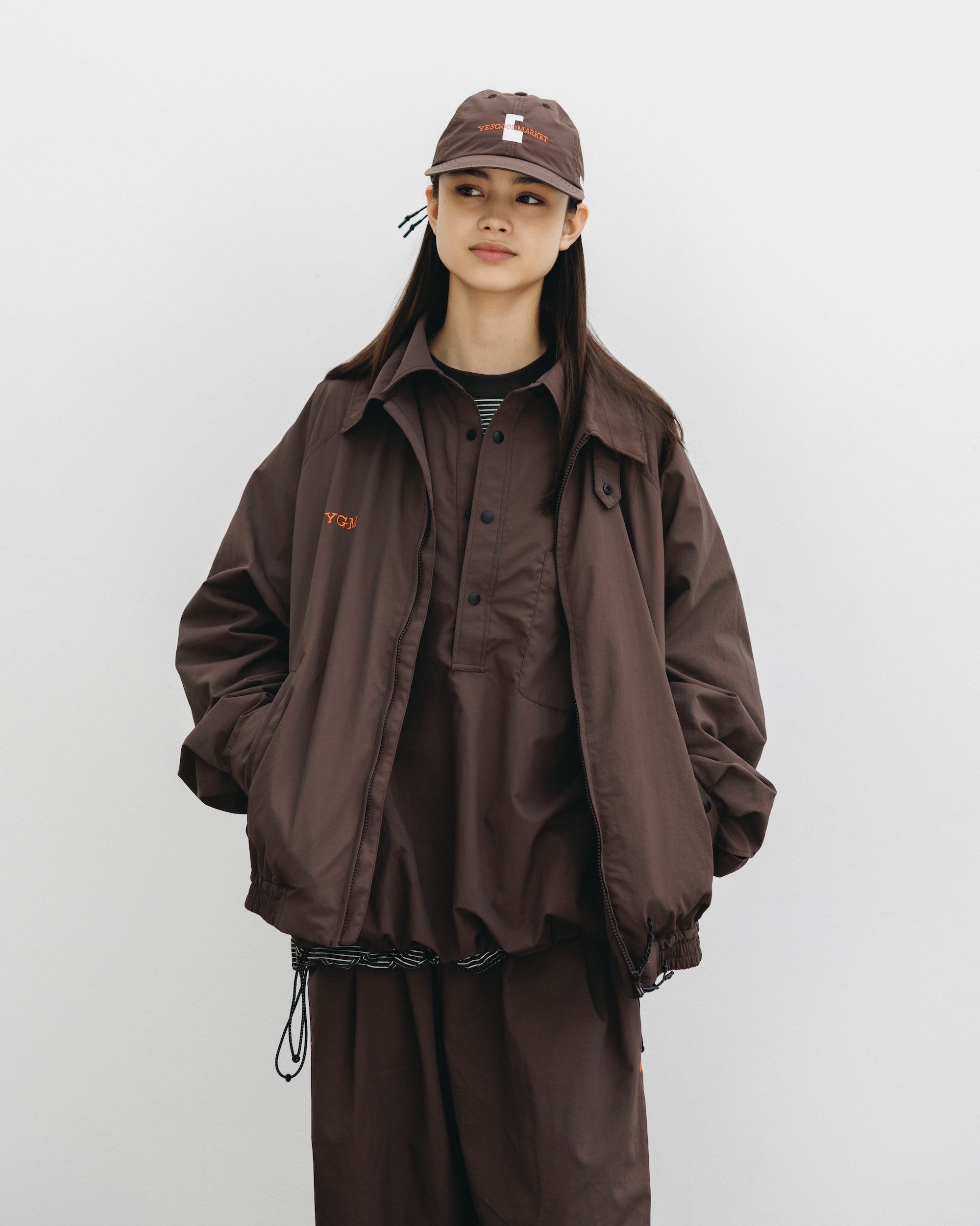 【10.15 WED 20:00- IN STOCK】"C"ACTIVE CITY CAP FOR YGM (BROWN×WHITE)