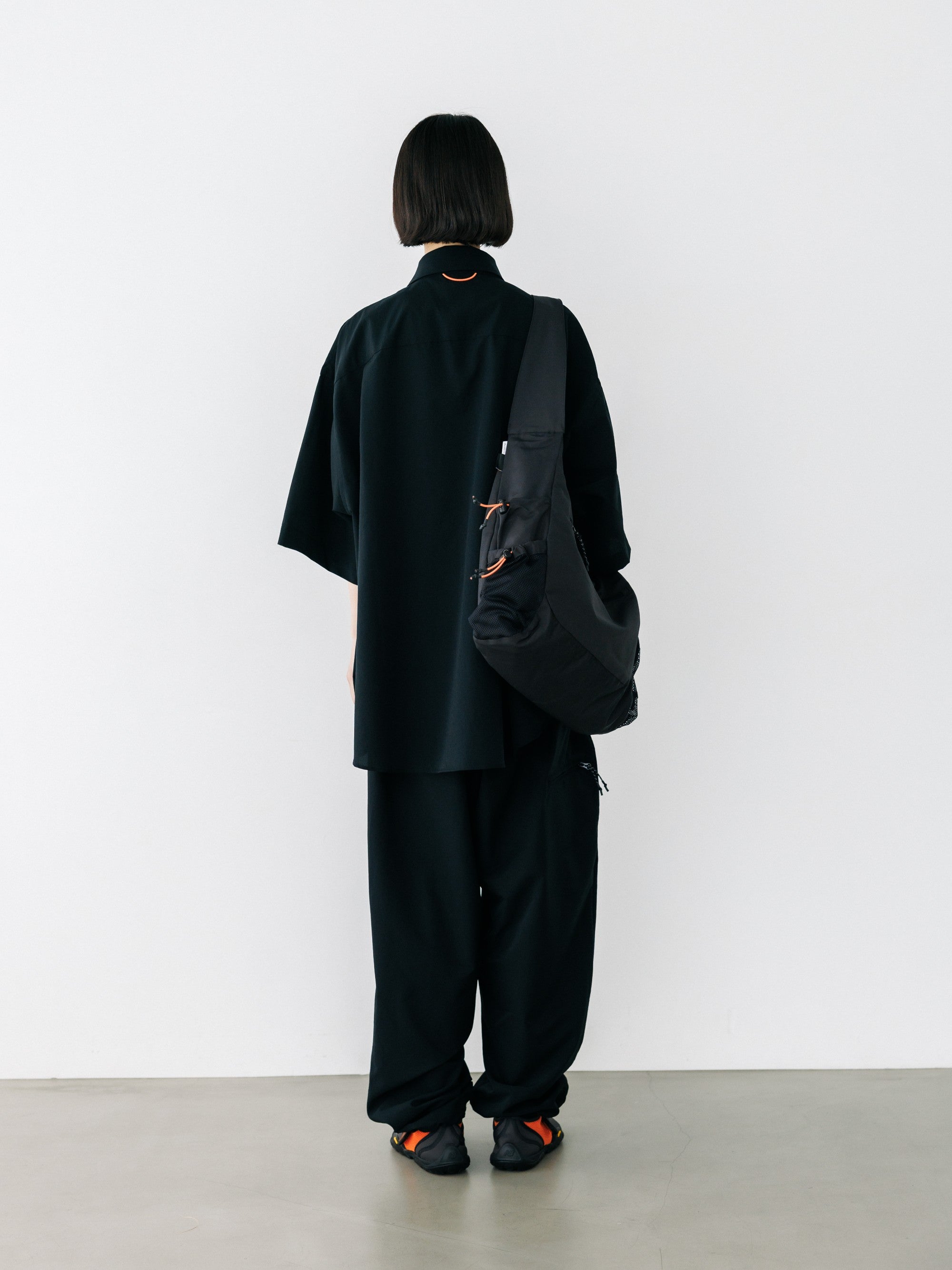 【8.22 SAT 20:00- IN STOCK】“C”COOLDOTS® MINI RIPSTOP CITY UNIFORM WIDE TAPERED PANTS (BLACK×ORANGE)