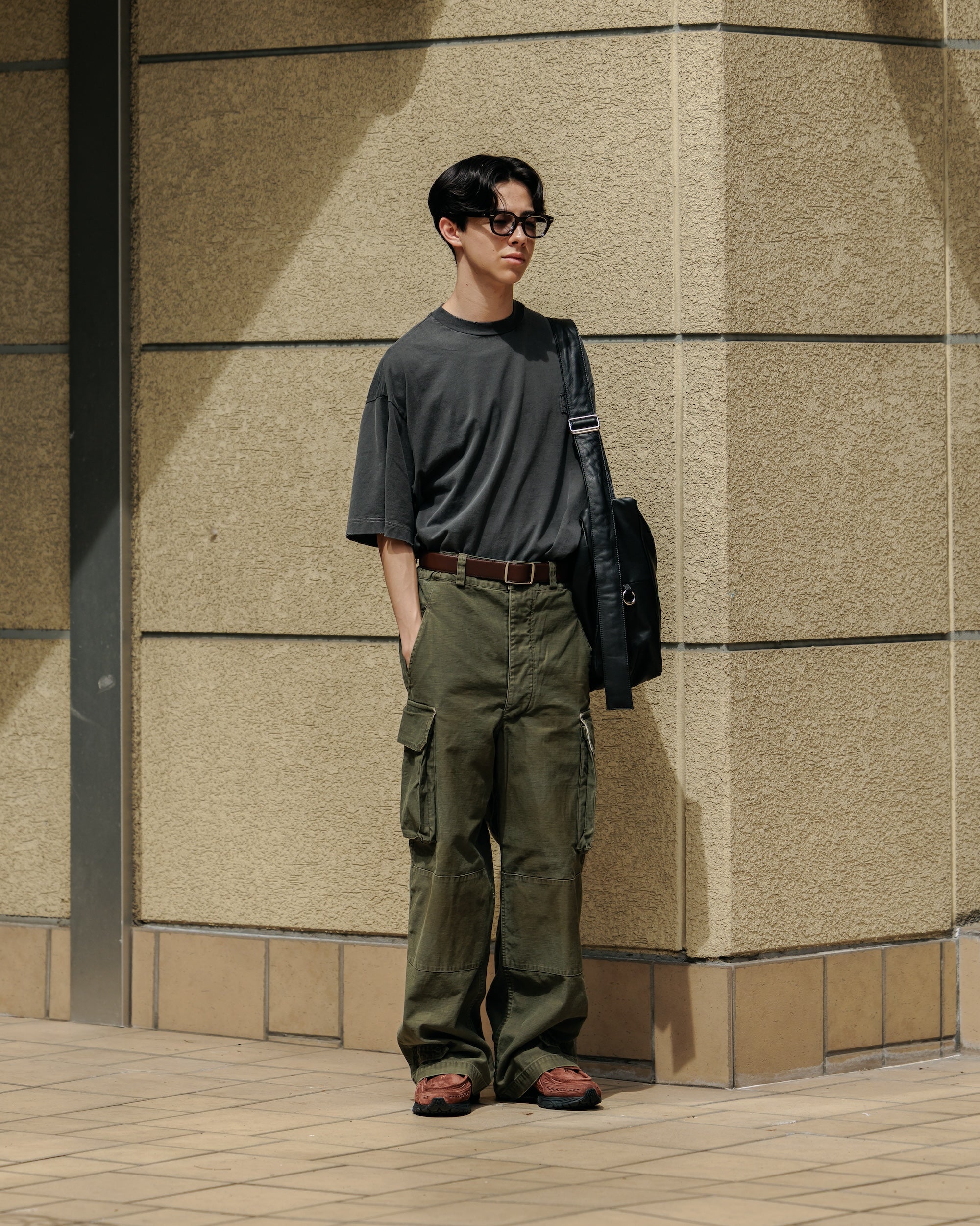 VINTAGE EFFECT M47 PANTS (OLIVE)