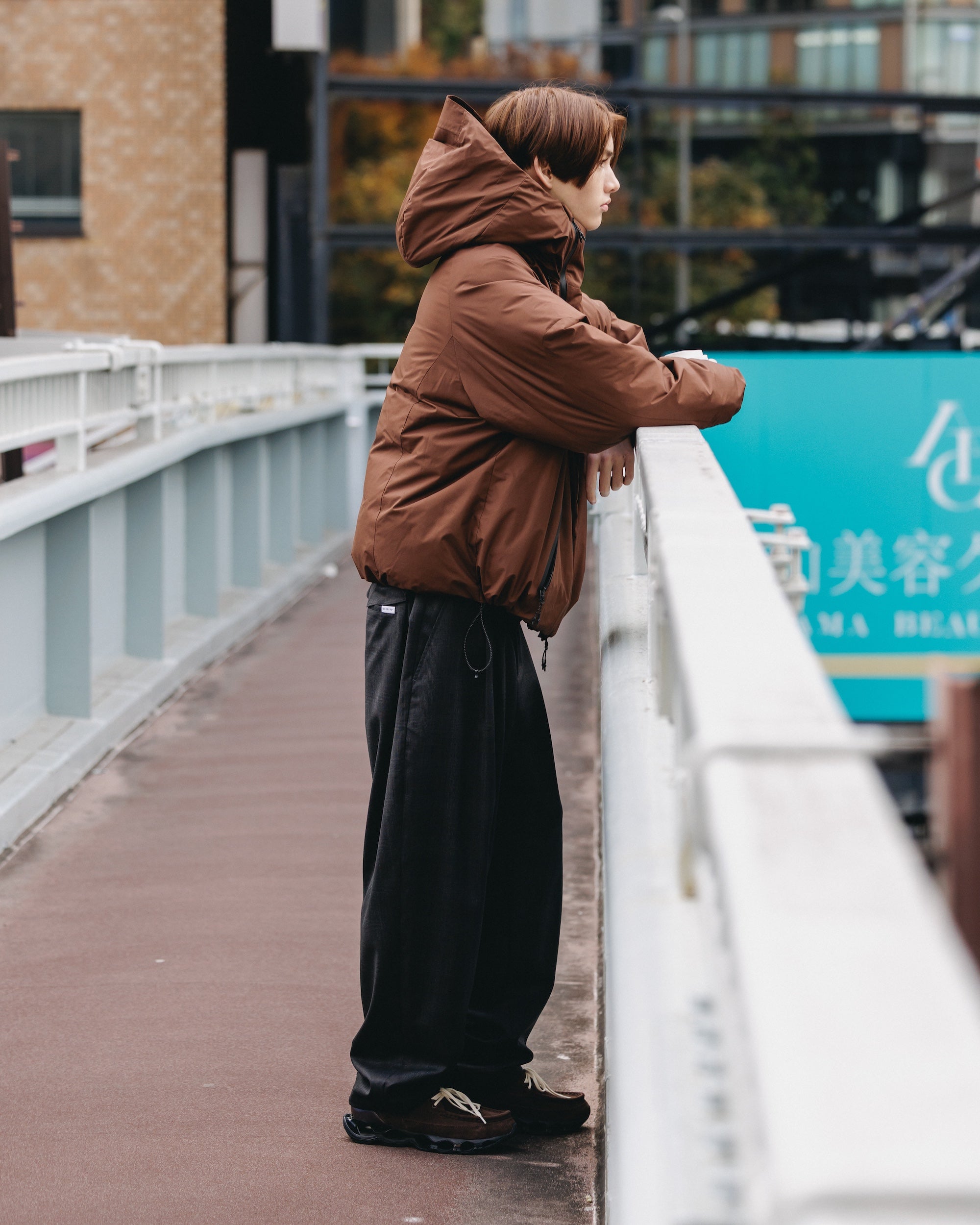 【12.20 SAT 20:00- IN STOCK】+phenix WINDSTOPPER® by GORE-TEX LABS CITY PUFFER JACKET (CHOCOLATE BROWN)