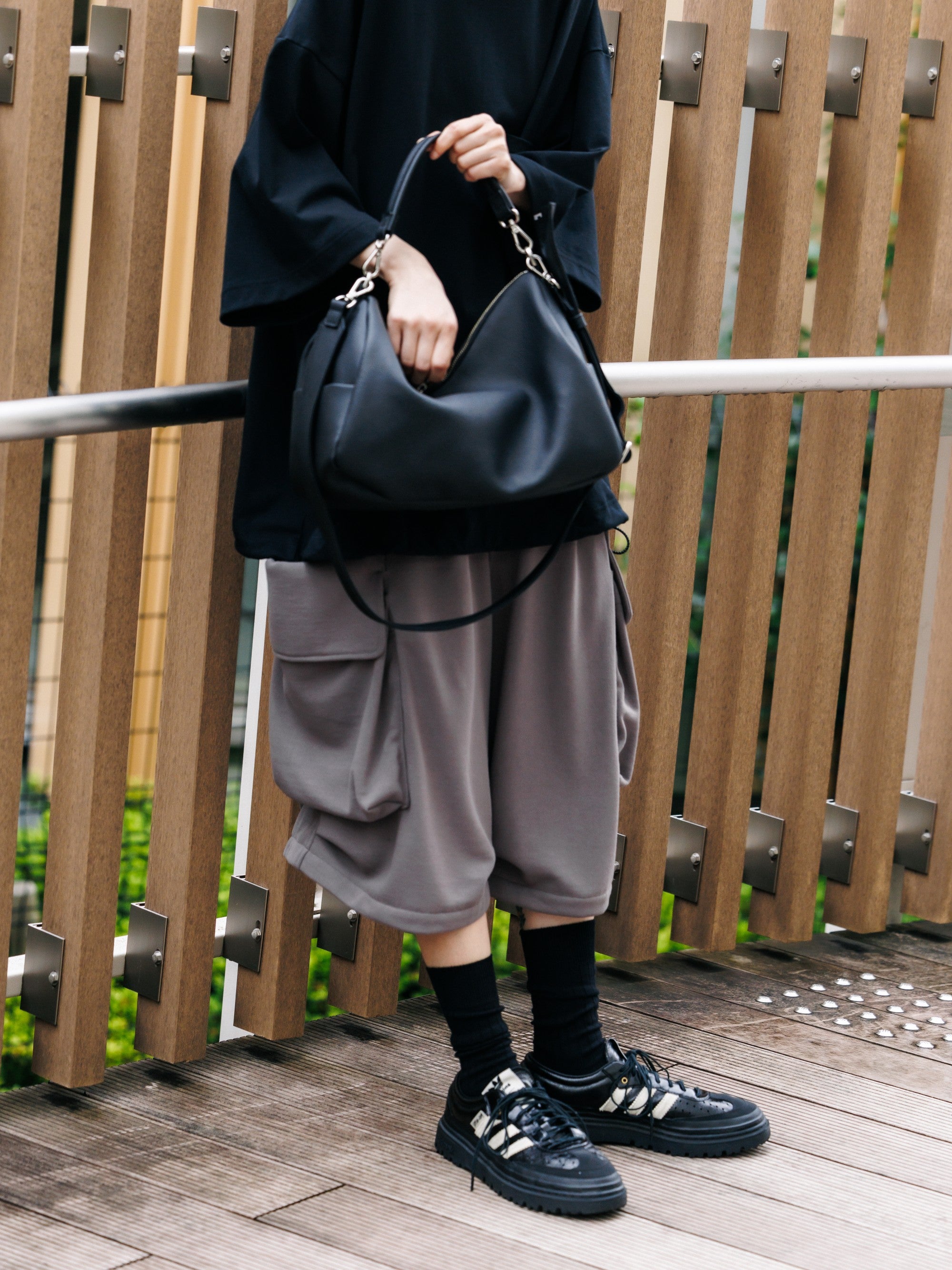 【7.15 WED 20:00- IN STOCK】CITY MILITARY SWEAT HALF PANTS 001 (GRAPHITE TAUPE)