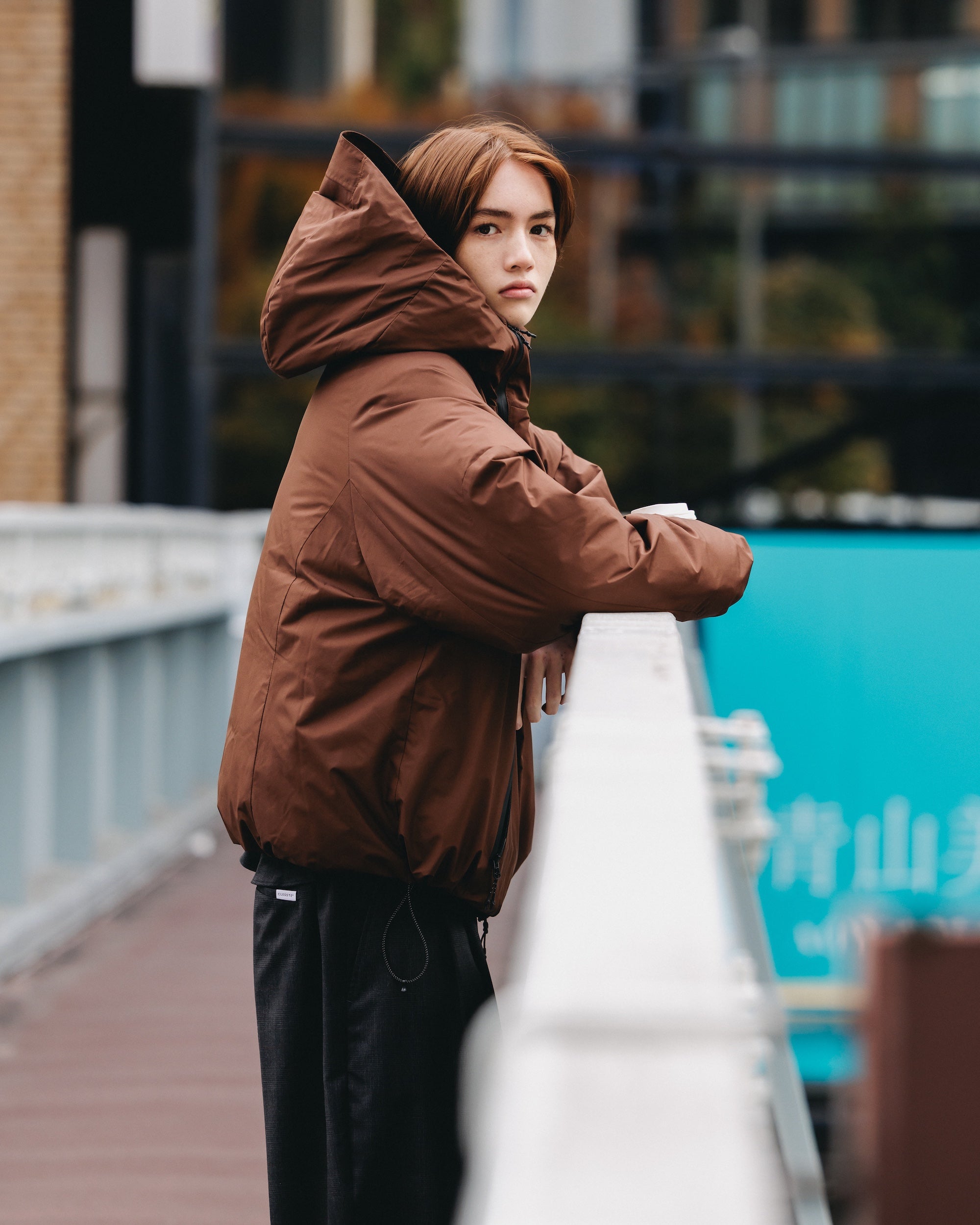 【12.20 SAT 20:00- IN STOCK】+phenix WINDSTOPPER® by GORE-TEX LABS CITY PUFFER JACKET (CHOCOLATE BROWN)