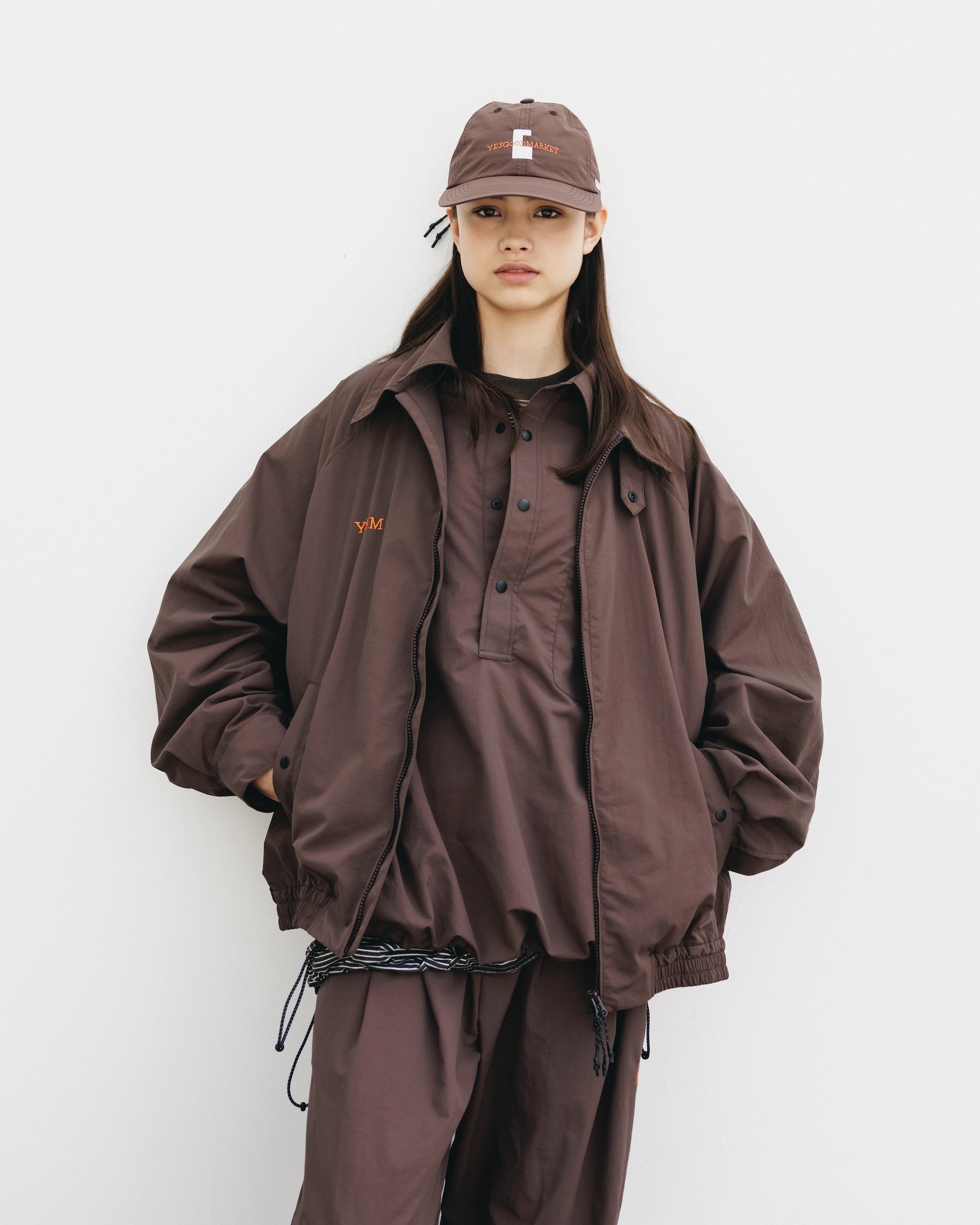 【10.15 WED 20:00- IN STOCK】"C"ACTIVE CITY CAP FOR YGM (BROWN×WHITE)