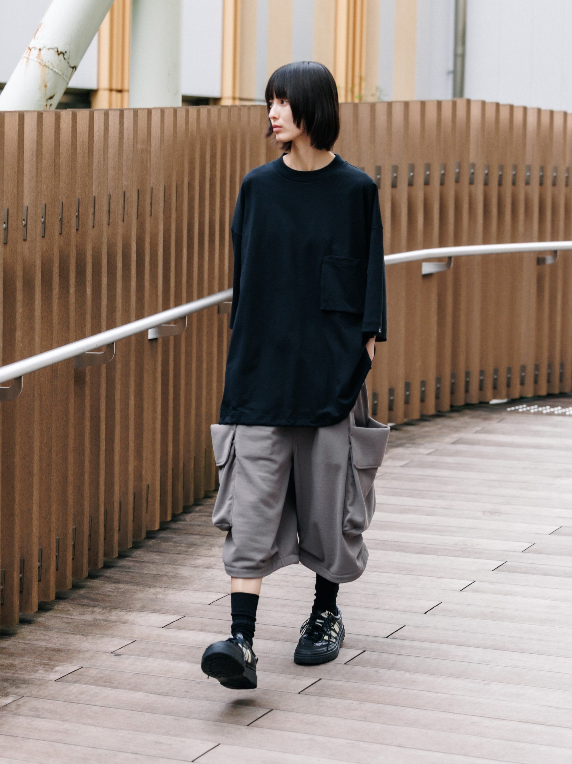 【7.15 WED 20:00- IN STOCK】CITY MILITARY SWEAT HALF PANTS 001 (GRAPHITE TAUPE)