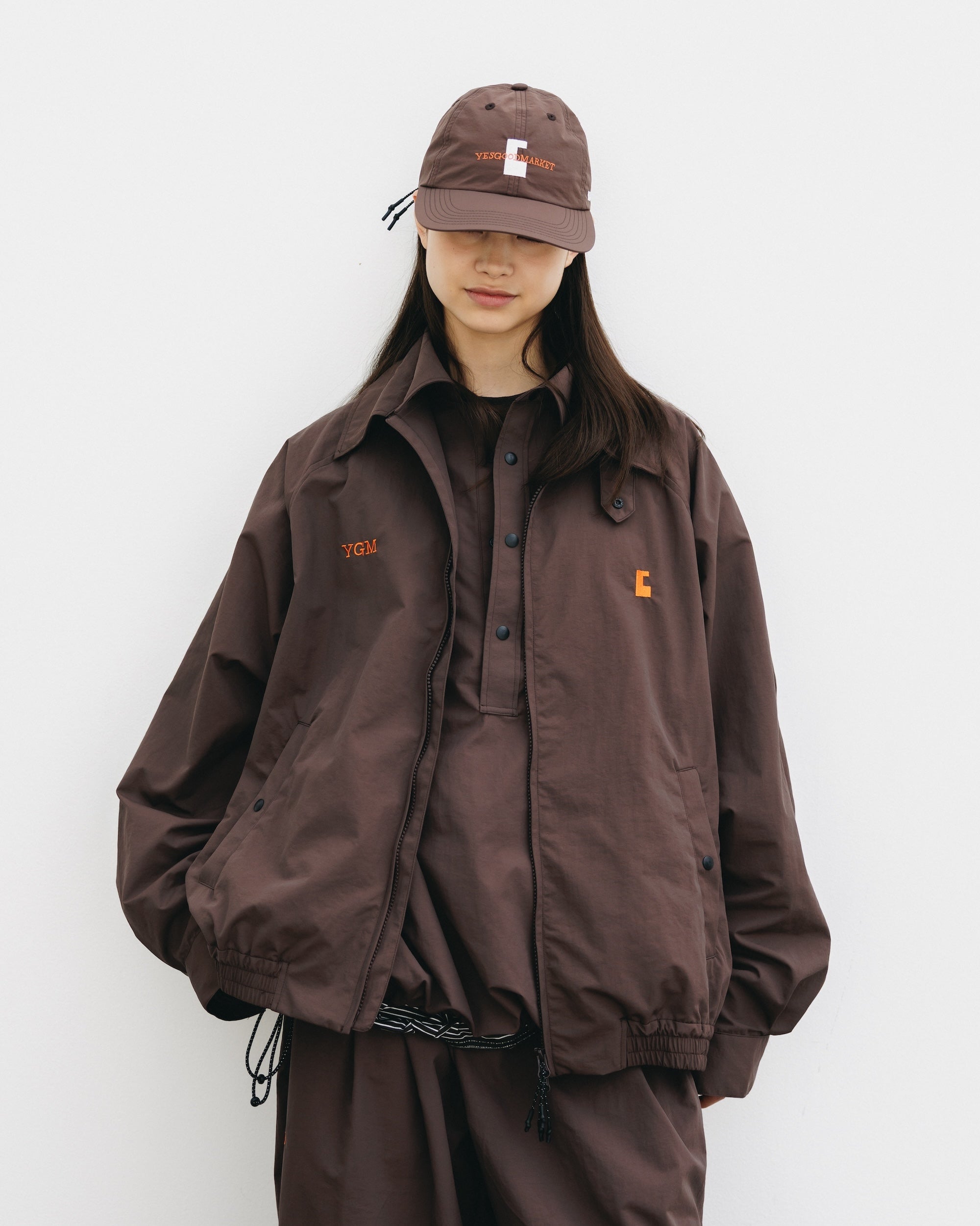 【10.15 WED 20:00- IN STOCK】"C"ACTIVE CITY CAP FOR YGM (BROWN×WHITE)