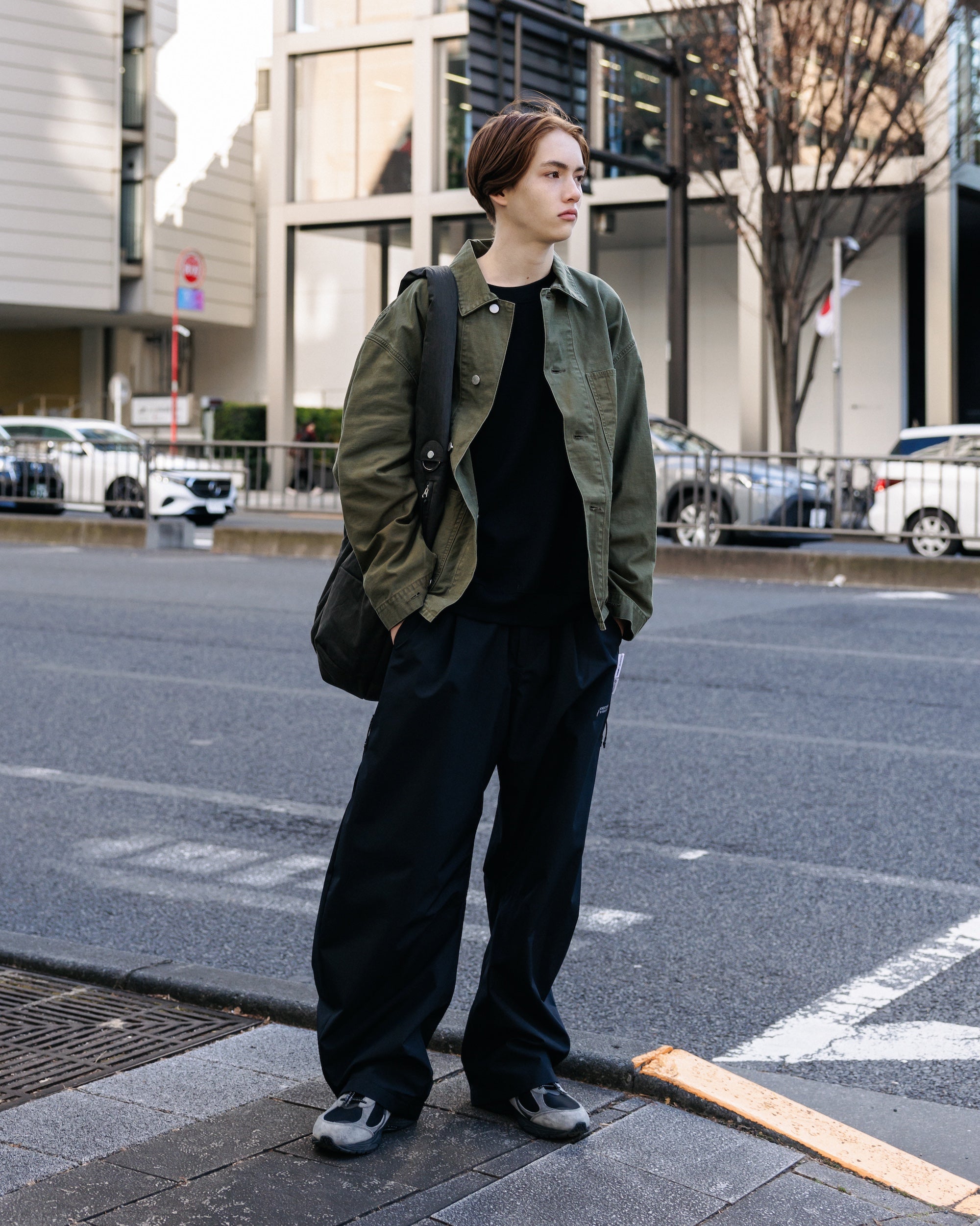 【2.4 WED 20:00- IN STOCK】VINTAGE EFFECT P-41 JACKET (OLIVE)