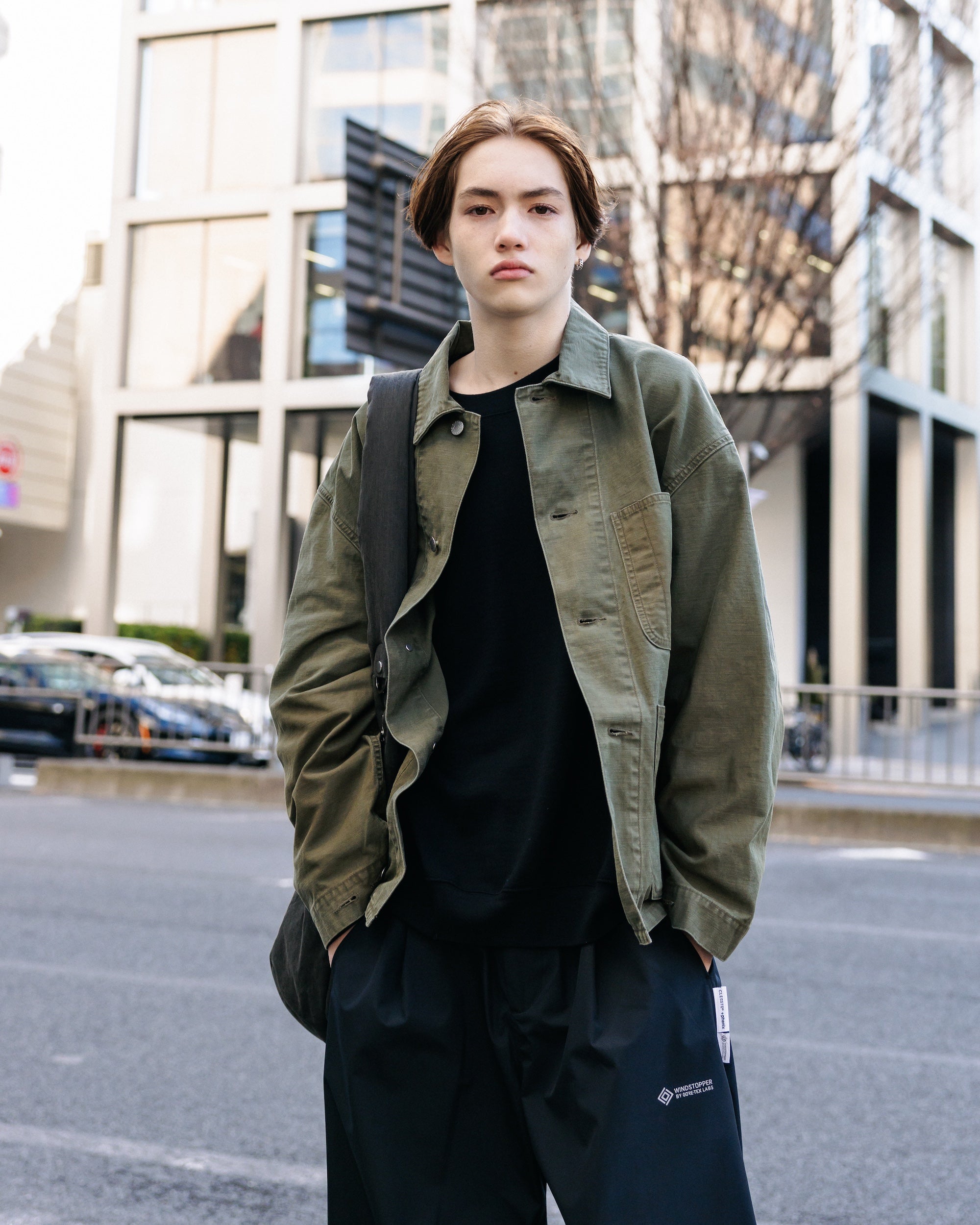 【2.4 WED 20:00- IN STOCK】VINTAGE EFFECT P-41 JACKET (OLIVE)