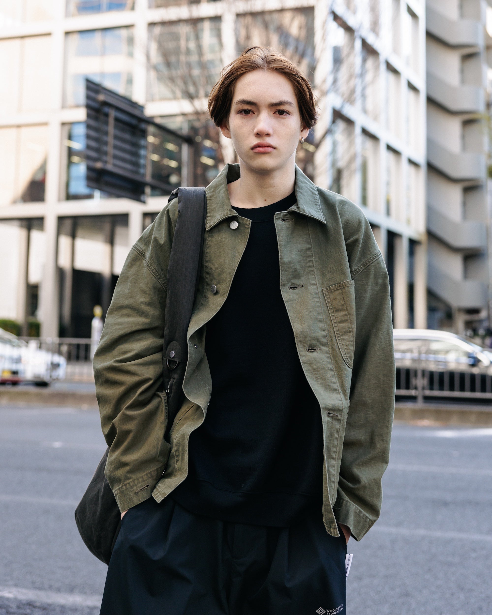 【2.4 WED 20:00- IN STOCK】VINTAGE EFFECT P-41 JACKET (OLIVE)