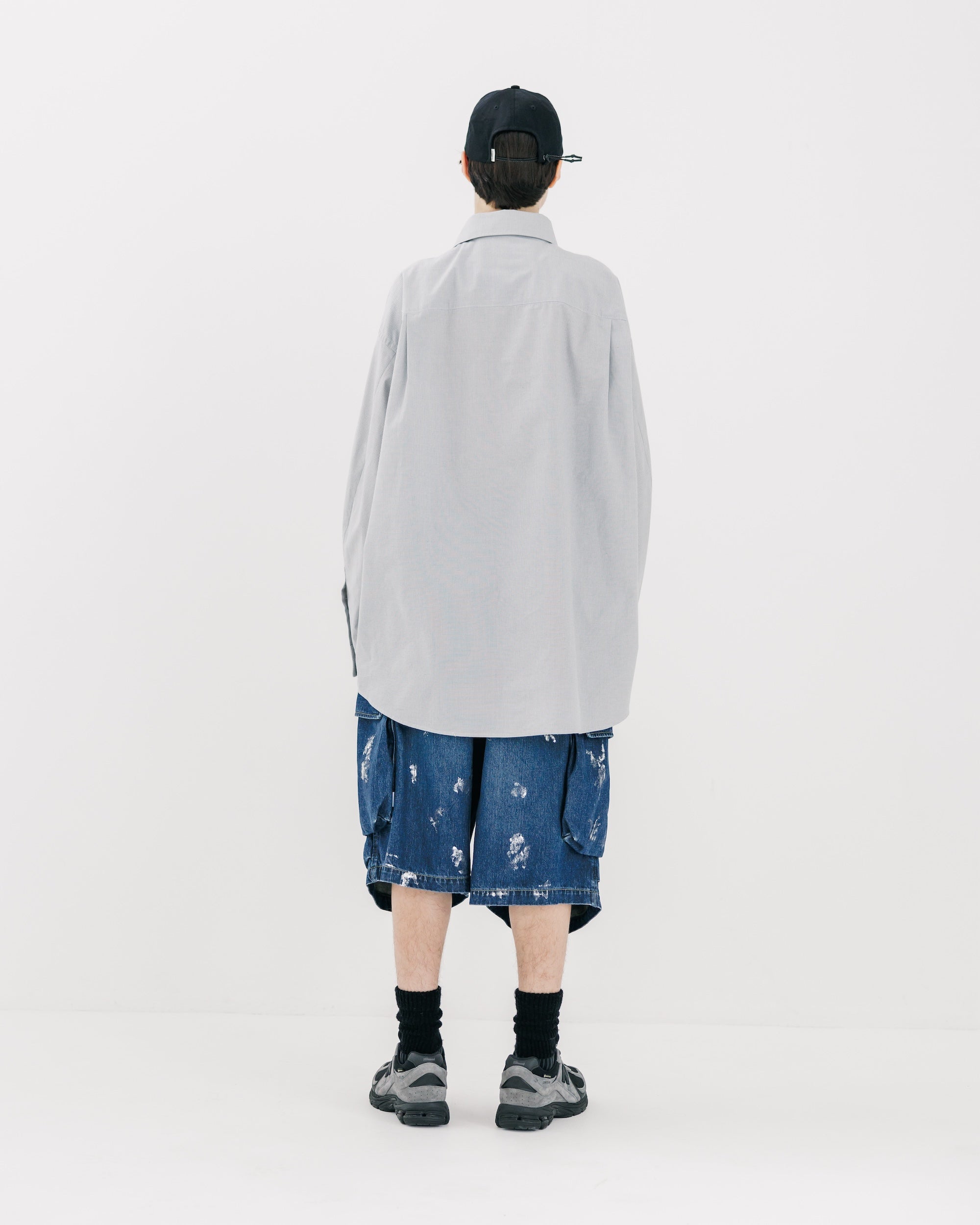 MINI PLAID CLASSIC CITY L/S SHIRT (GRAY)