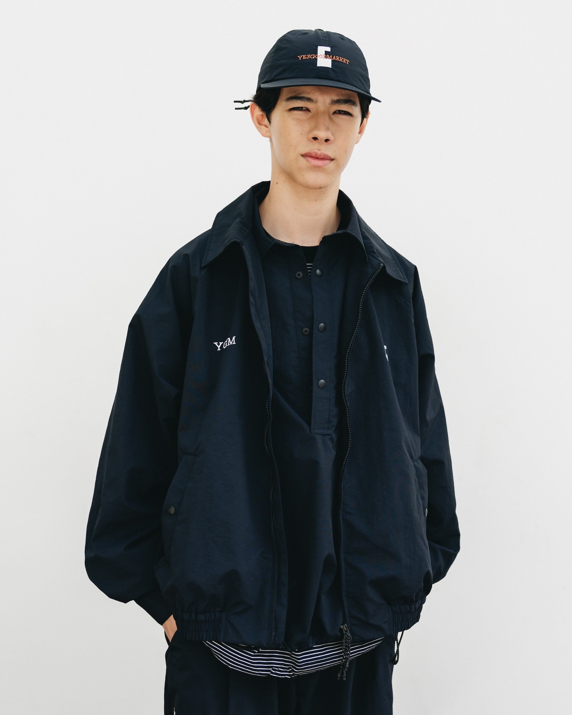 【10.15 WED 20:00- IN STOCK】"C"ACTIVE CITY CAP FOR YGM (BLACK×WHITE)