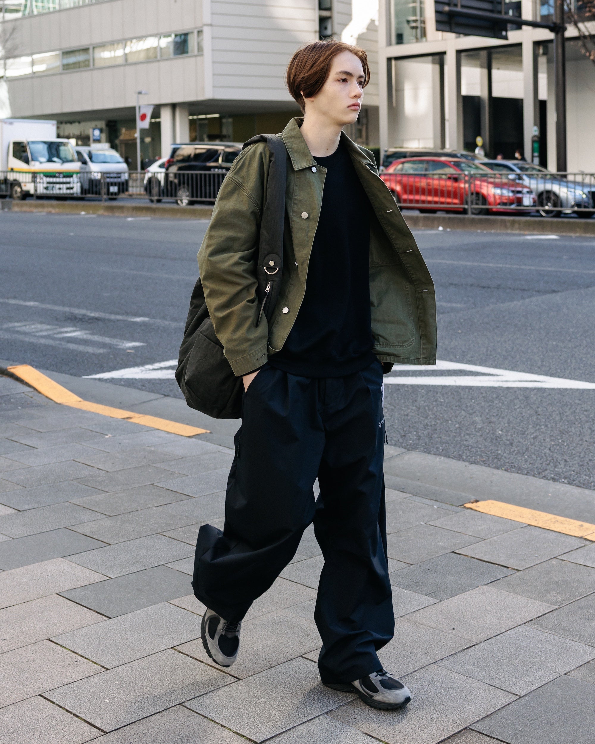 【2.4 WED 20:00- IN STOCK】VINTAGE EFFECT P-41 JACKET (OLIVE)