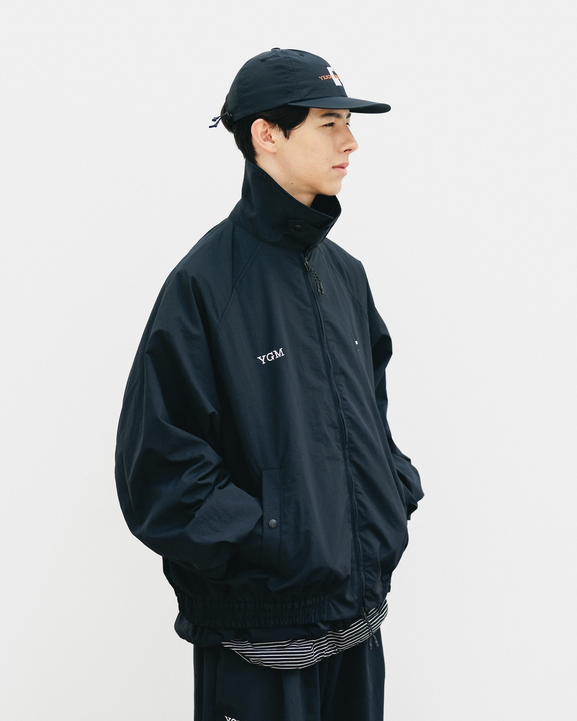 【10.15 WED 20:00- IN STOCK】WATER REPELLENT NYLON CITY UNIFORM UTILITY JACKET FOR YGM (BLACK×WHITE)