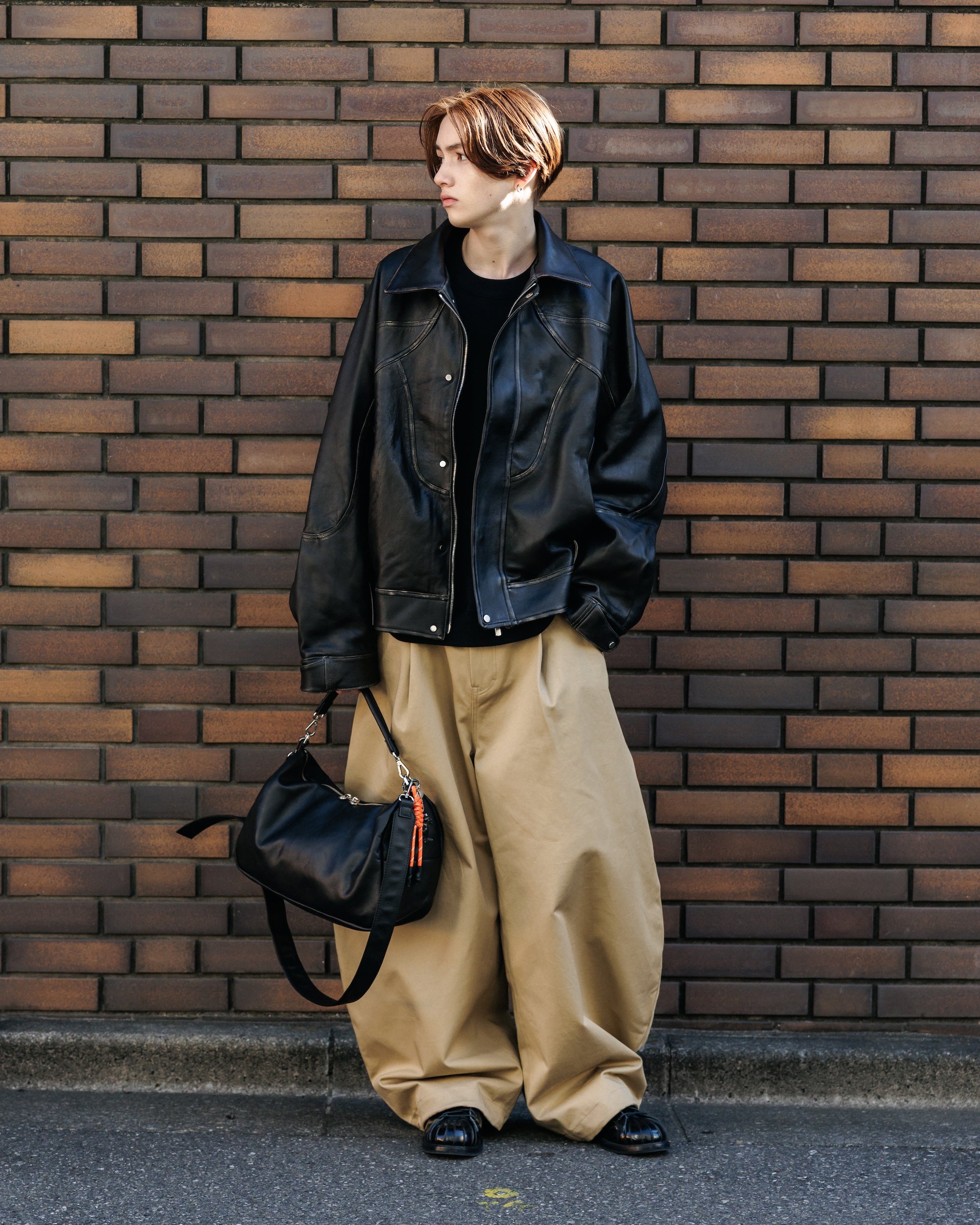 VINTAGE SHEEP LEATHER FUTURE JACKET (BLACK)