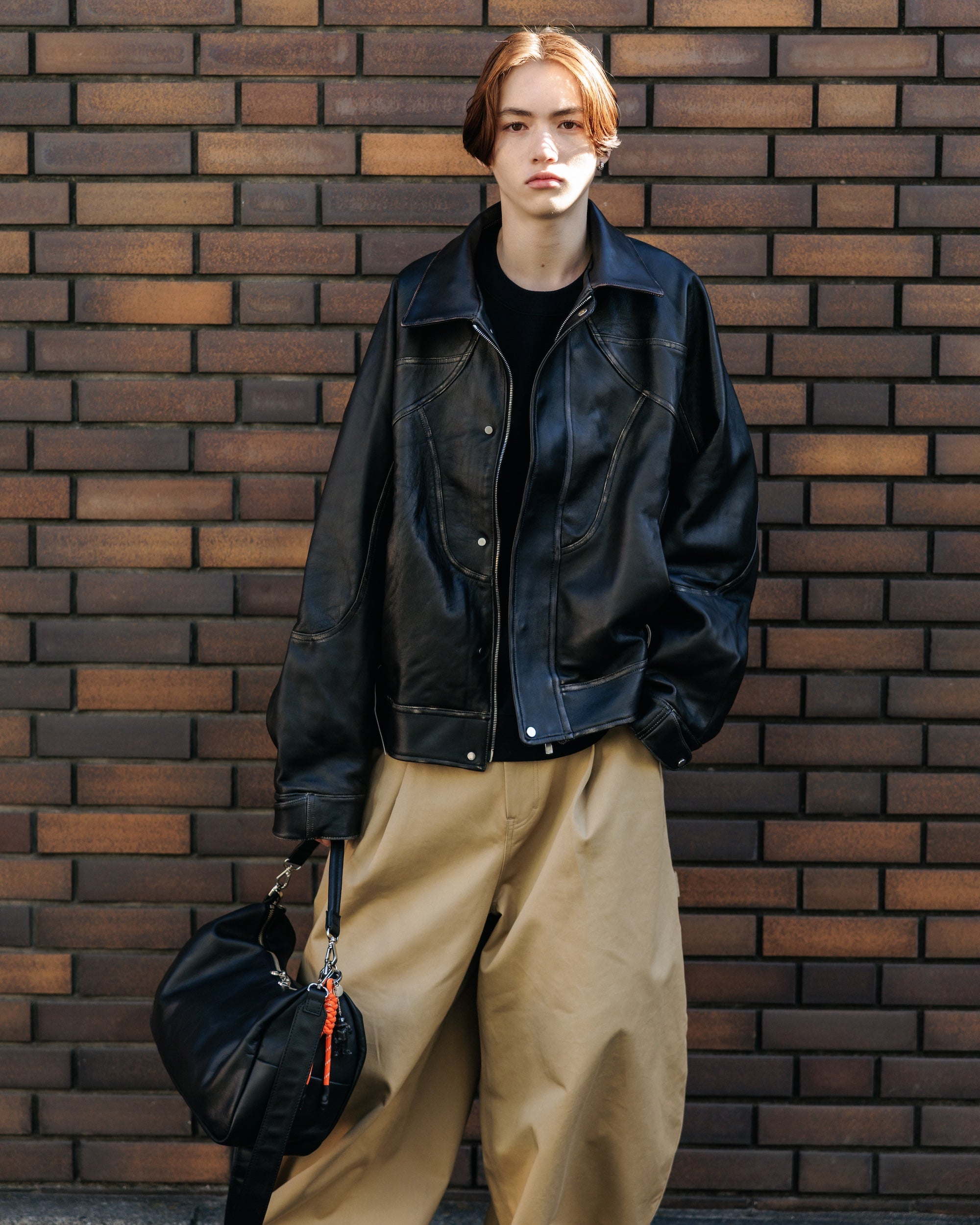 VINTAGE SHEEP LEATHER FUTURE JACKET (BLACK)