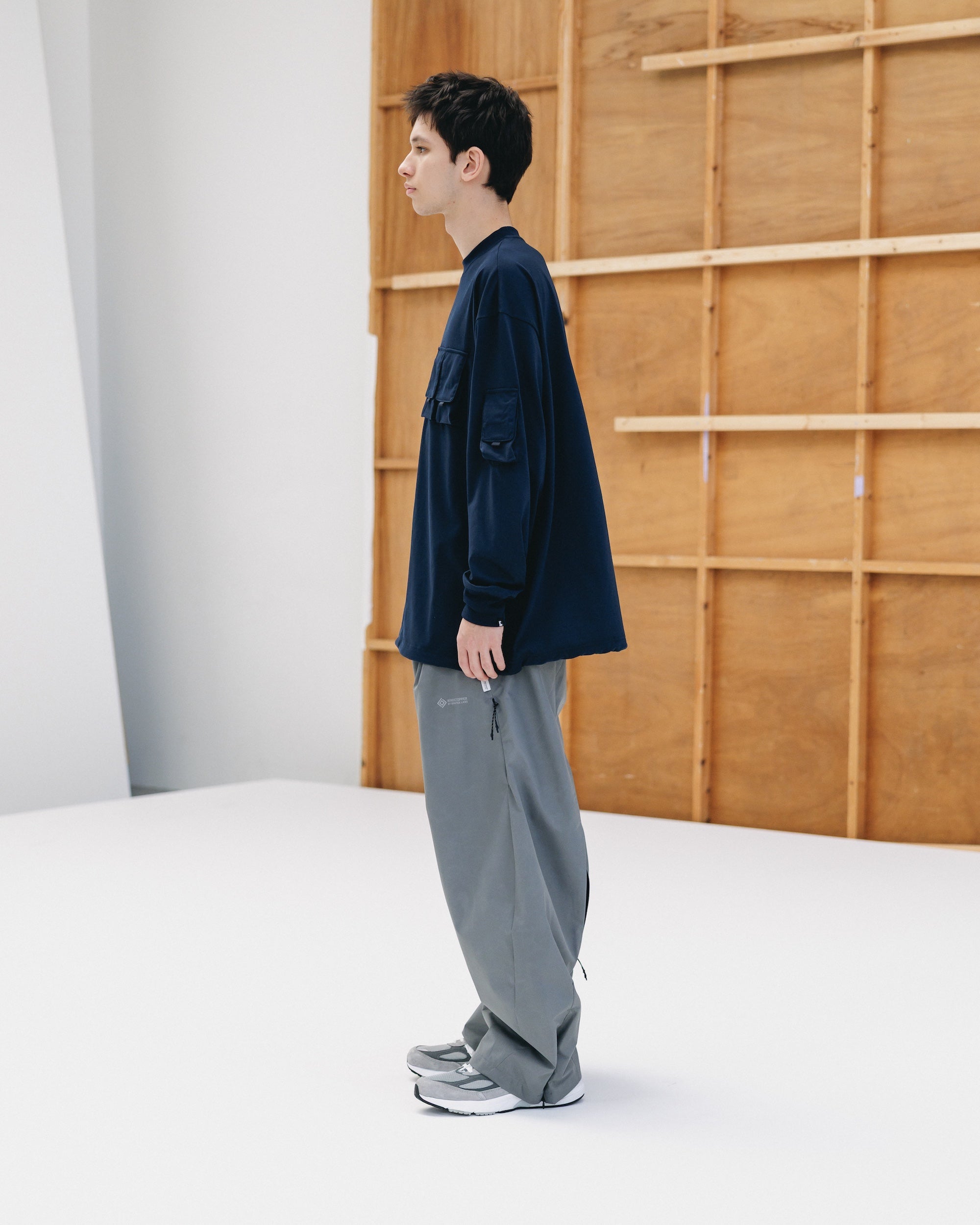 MULTI POCKET L/S T-SHIRT (NAVY)