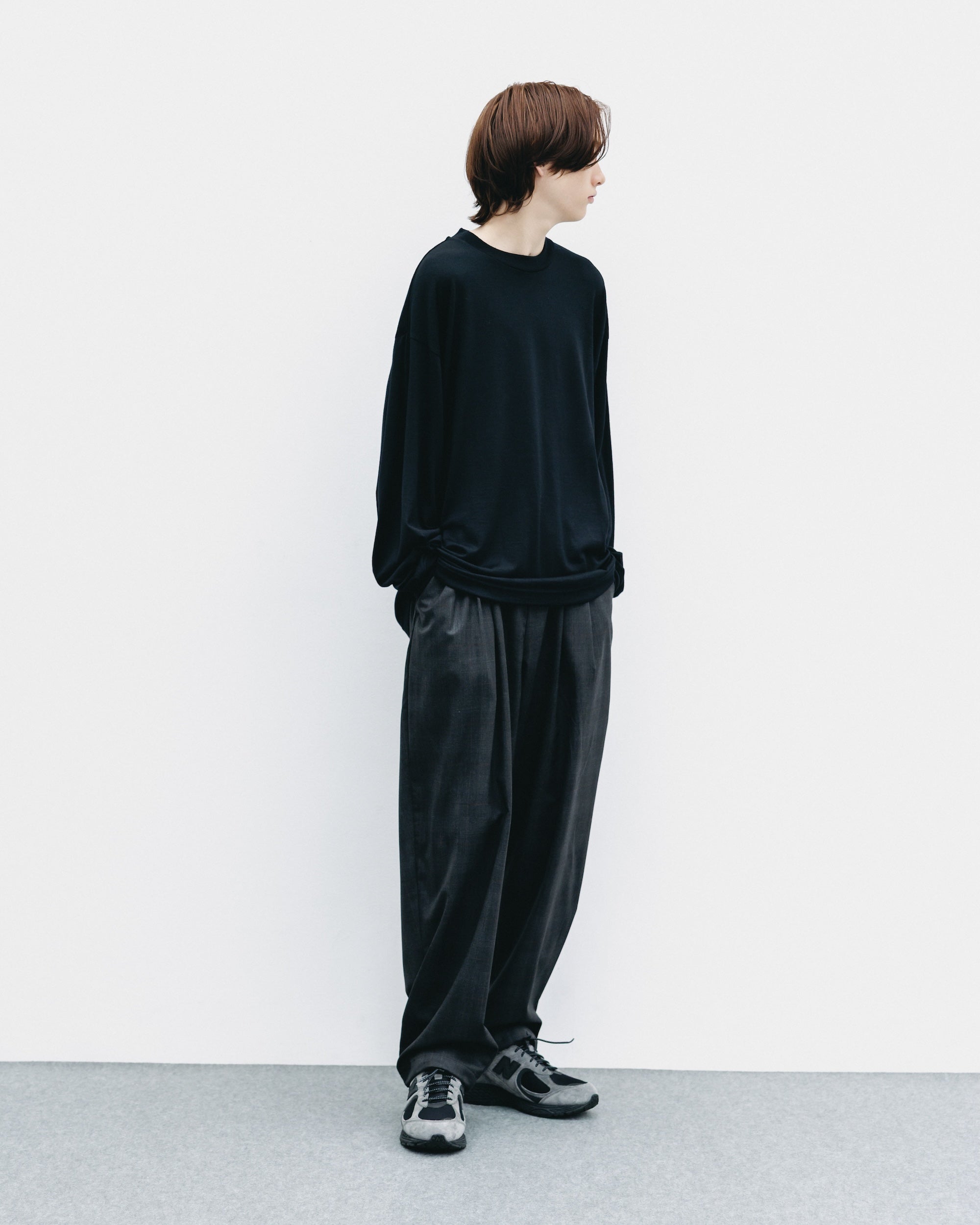 【11.12 WED 20:00- IN STOCK】WOOL L/S T-SHIRT (BLACK)