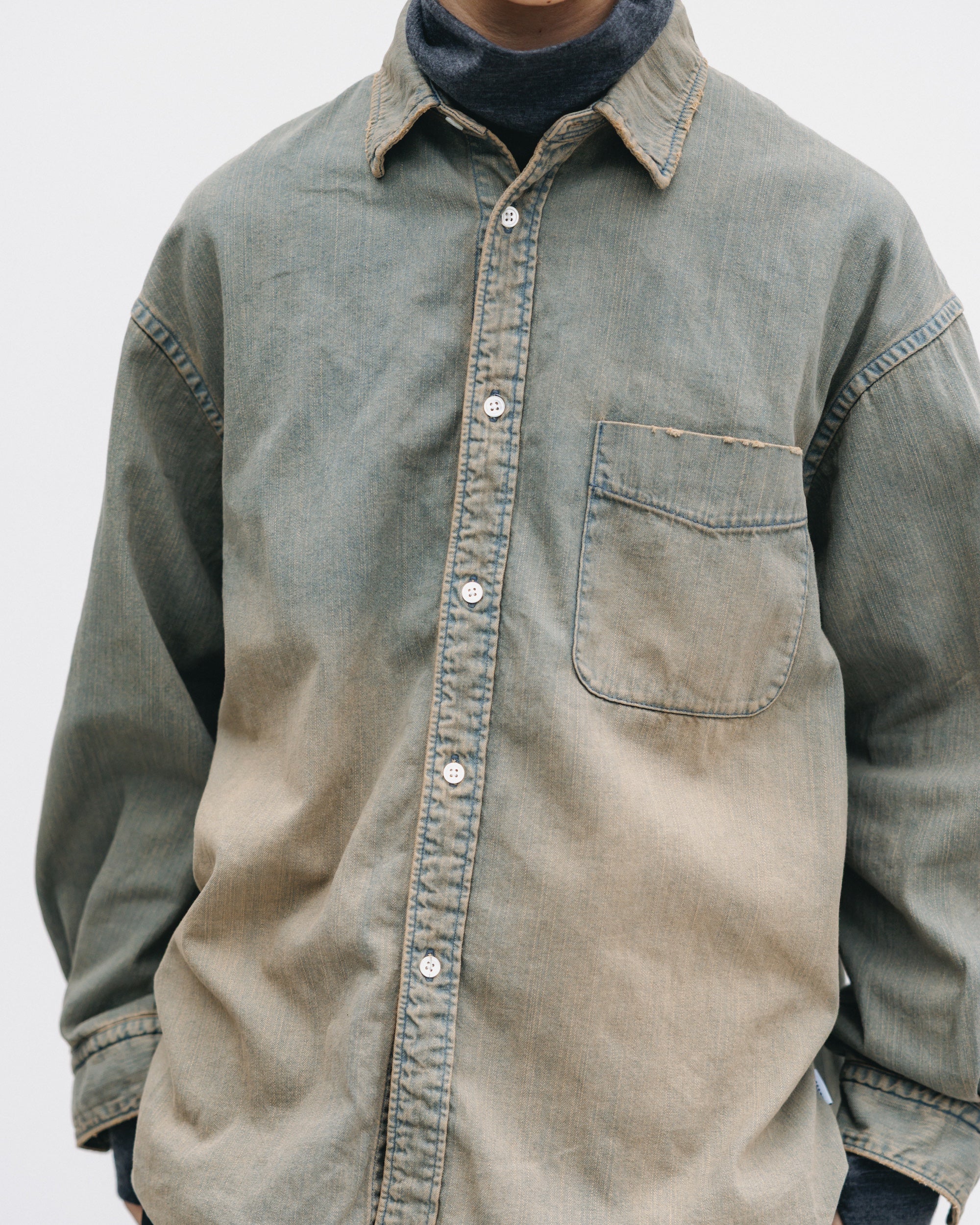 【2.28 SAT 20:00- IN STOCK】DENIM CLASSIC CITY L/S SHIRT (VINTAGE BEIGE)