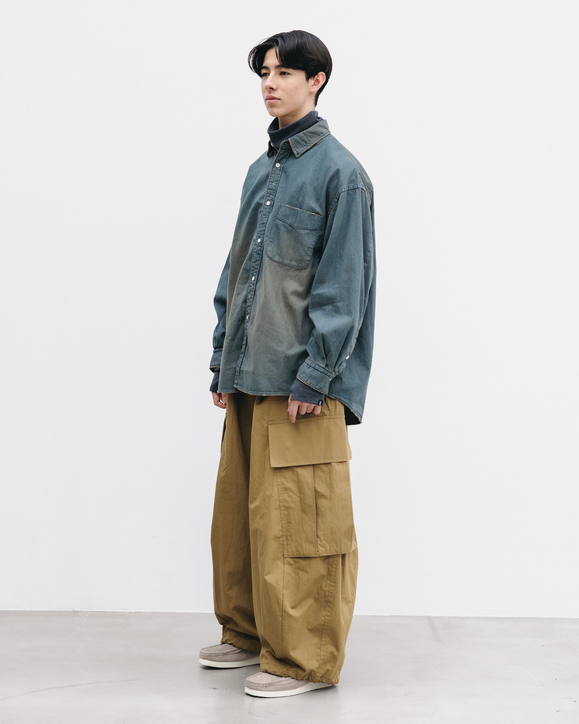 【2.28 SAT 20:00- IN STOCK】DENIM CLASSIC CITY L/S SHIRT (VINTAGE BROWN)