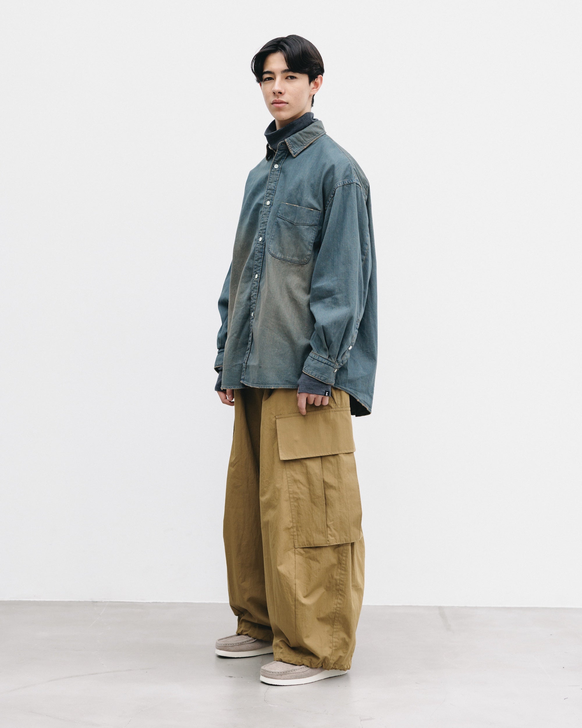 【2.28 SAT 20:00- IN STOCK】DENIM CLASSIC CITY L/S SHIRT (VINTAGE BROWN)