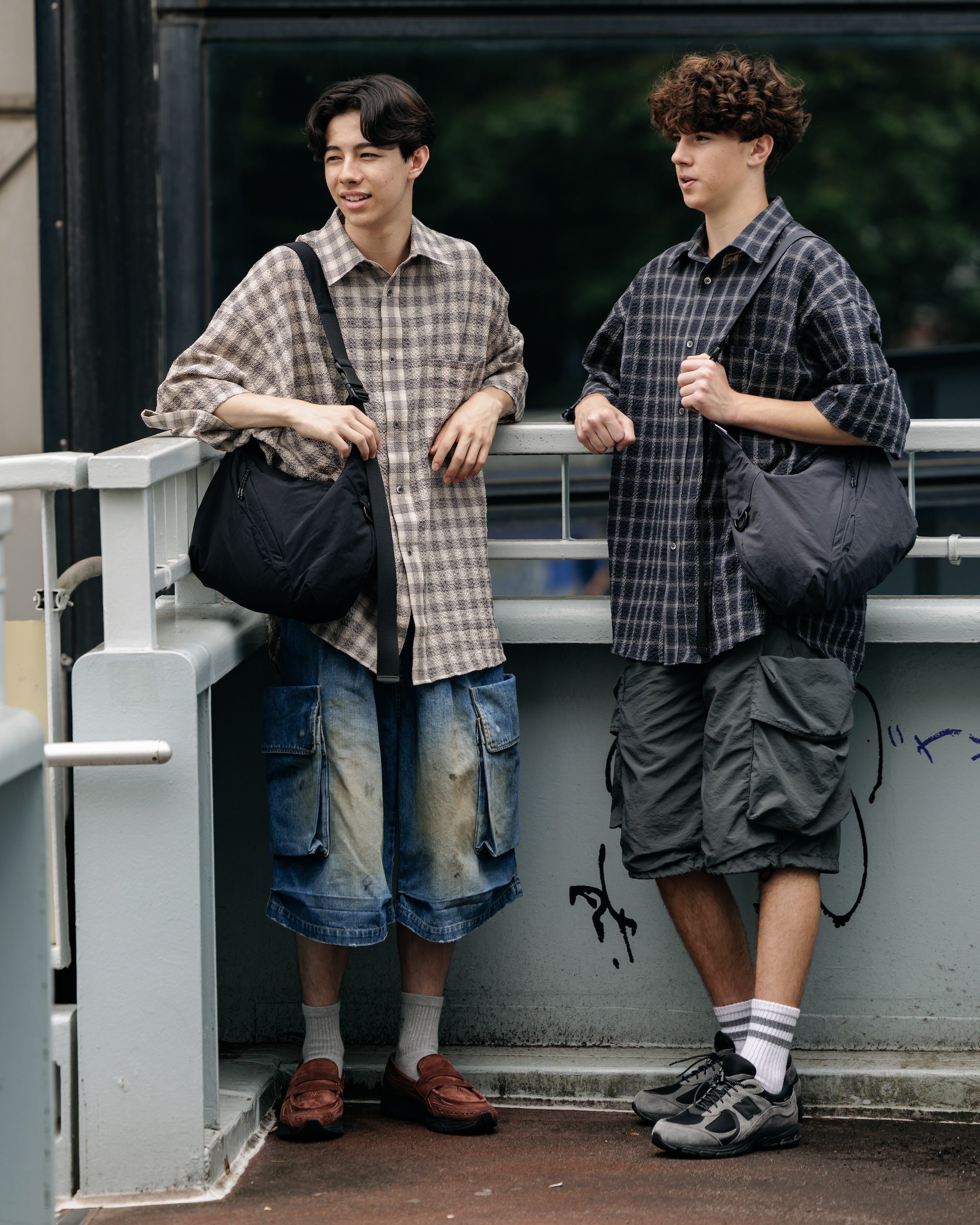 【6.25 WED 20:00- IN STOCK】PLAID SUCKER CLASSIC CITY S/S SHIRT (BEIGE)