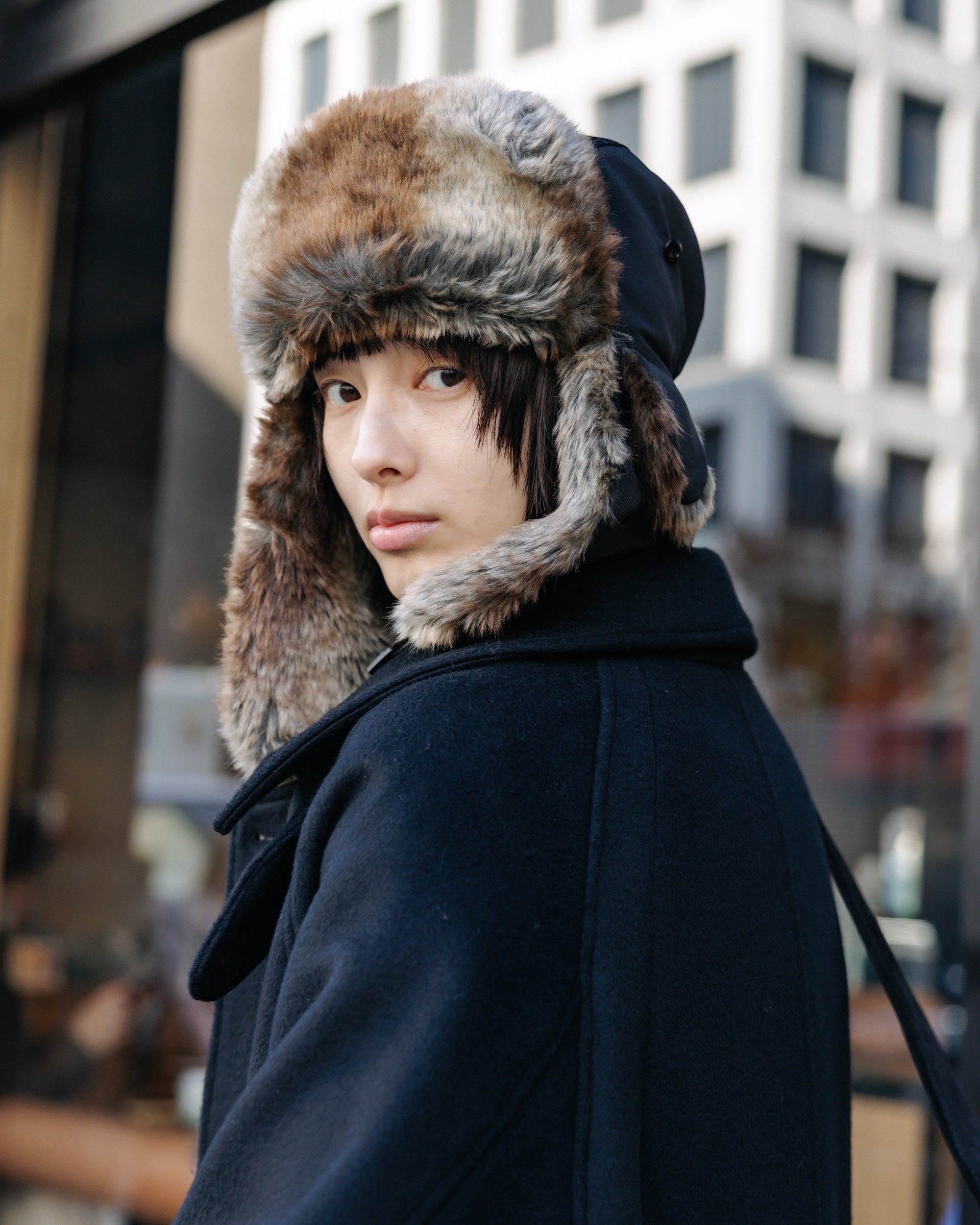 【12.17 WED 20:00- IN STOCK】CITY TRAPPER CAP (BLACK)