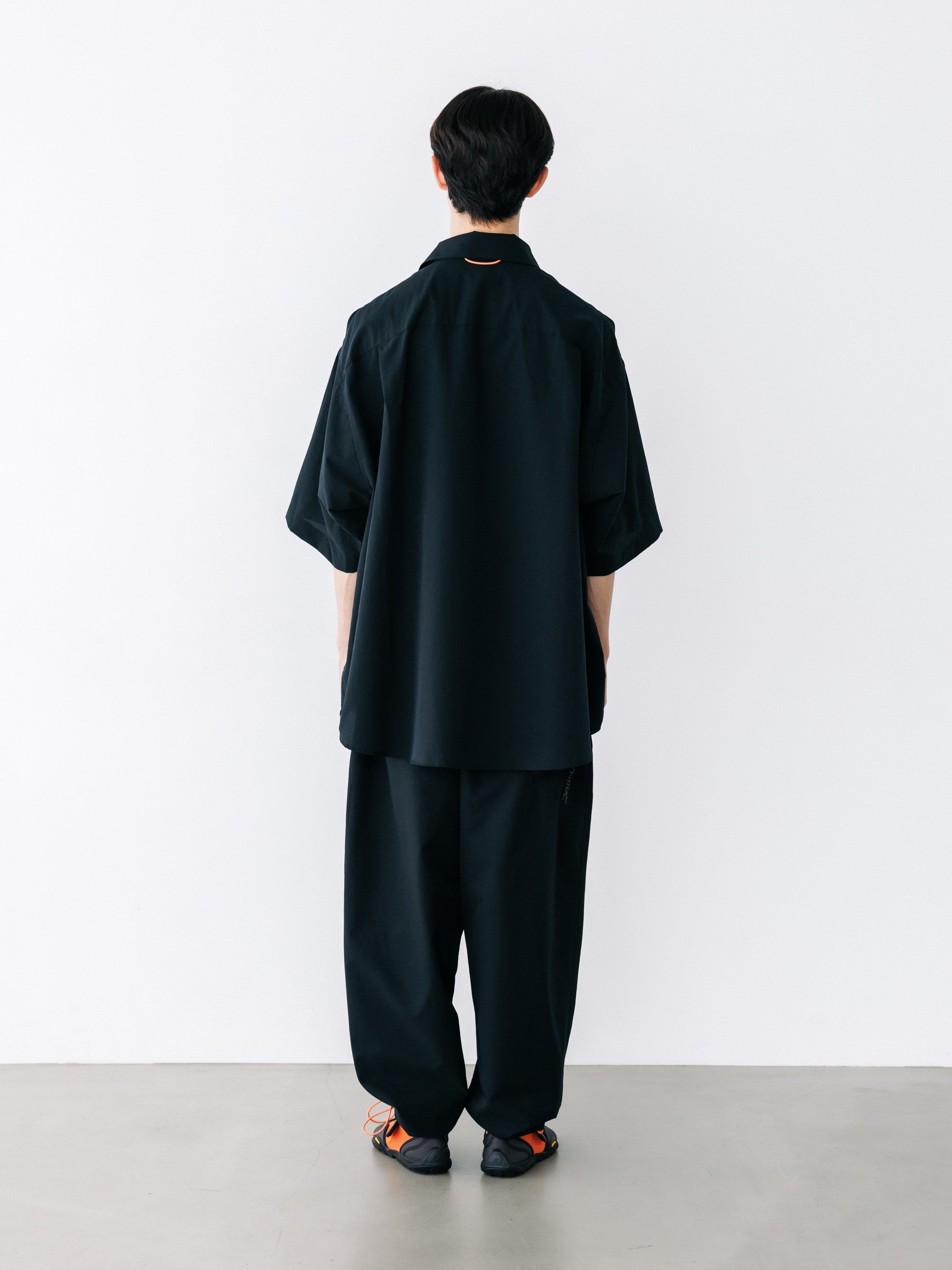 【8.22 SAT 20:00- IN STOCK】“C”COOLDOTS® MINI RIPSTOP CITY UNIFORM WIDE TAPERED PANTS (BLACK×ORANGE)
