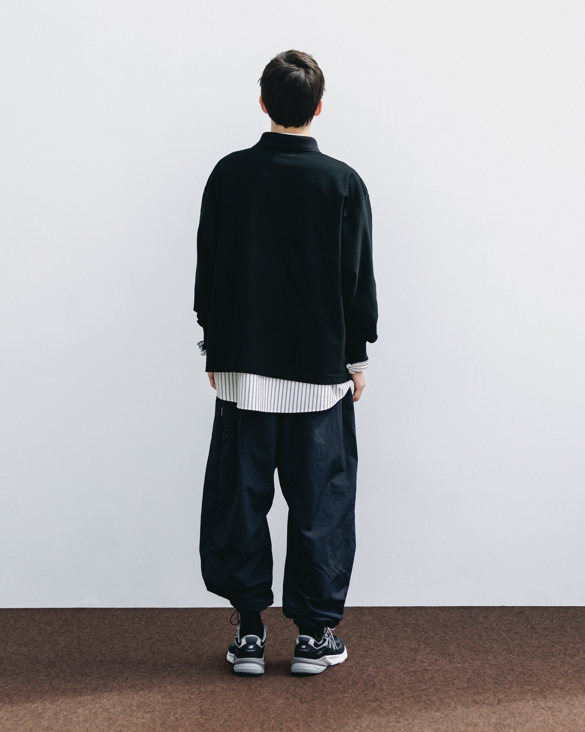 【10.15 WED 20:00- IN STOCK】"C" COTTON CITY L/S POLO SHIRT FOR YGM (BLACK)