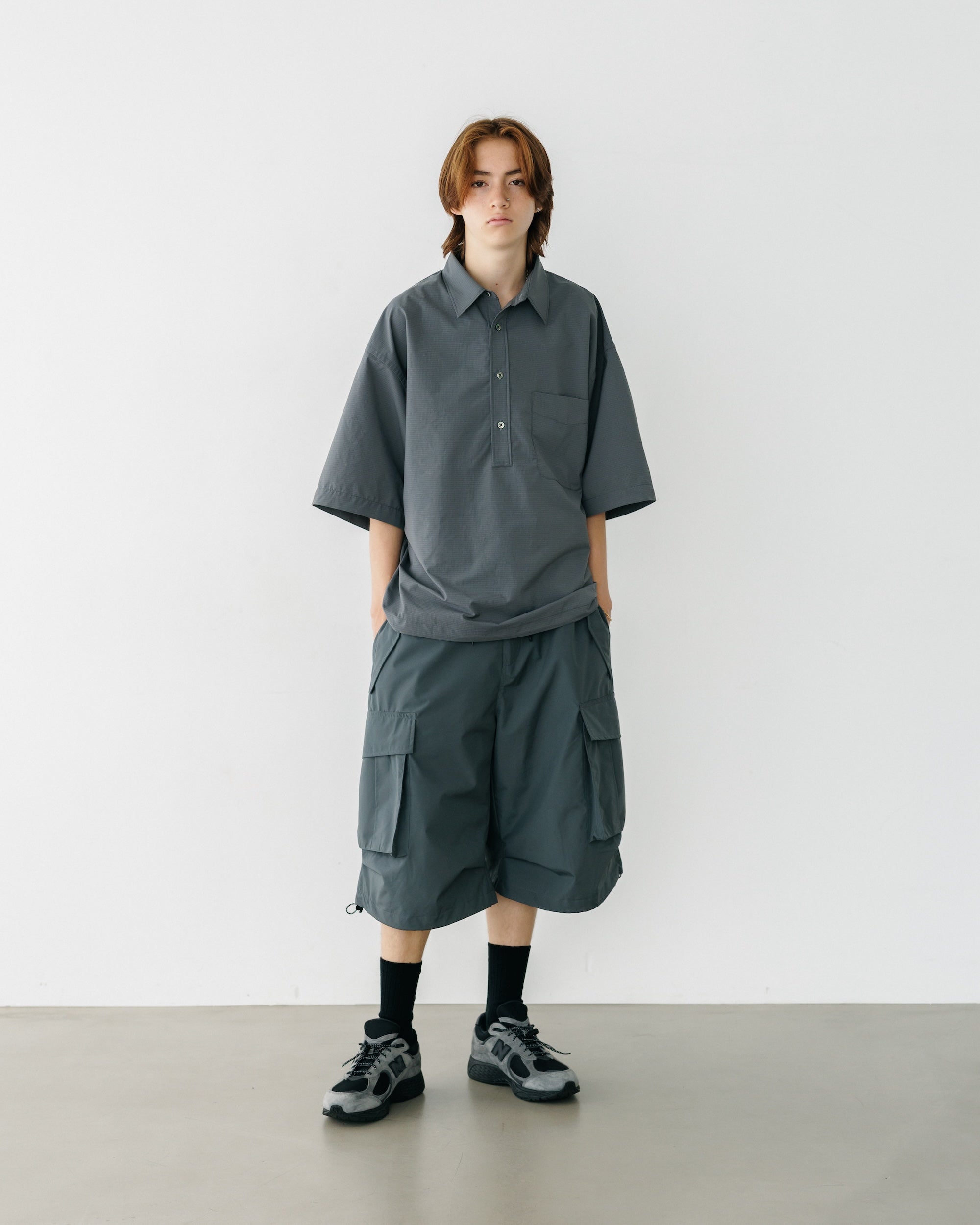 +phenix WINDSTOPPER® BY GORE-TEX LABS CITY MILITARY HALF PANTS 003 (GRAPHAITE GRAY)