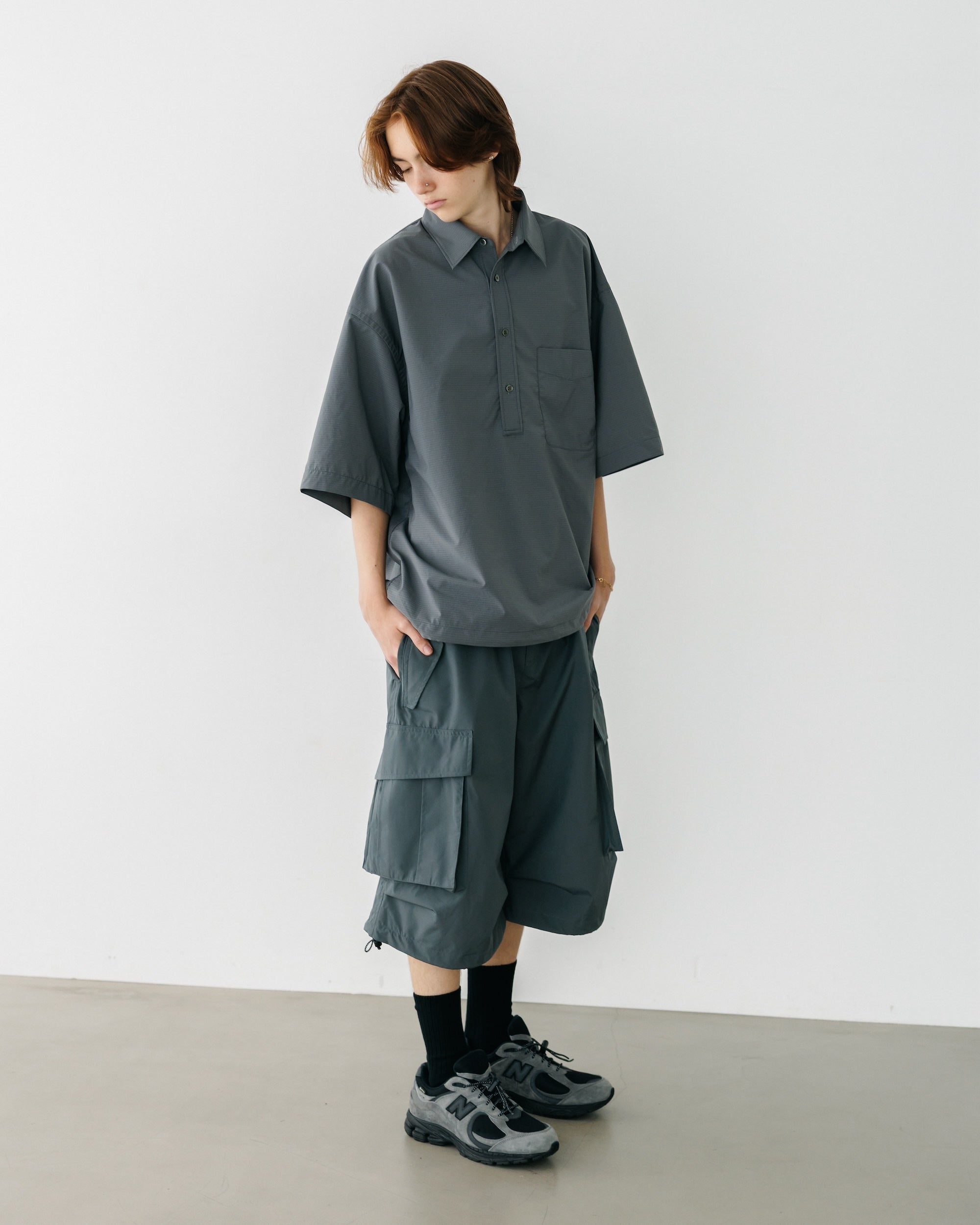 +phenix WINDSTOPPER® BY GORE-TEX LABS CITY MILITARY HALF PANTS 003 (GRAPHAITE GRAY)