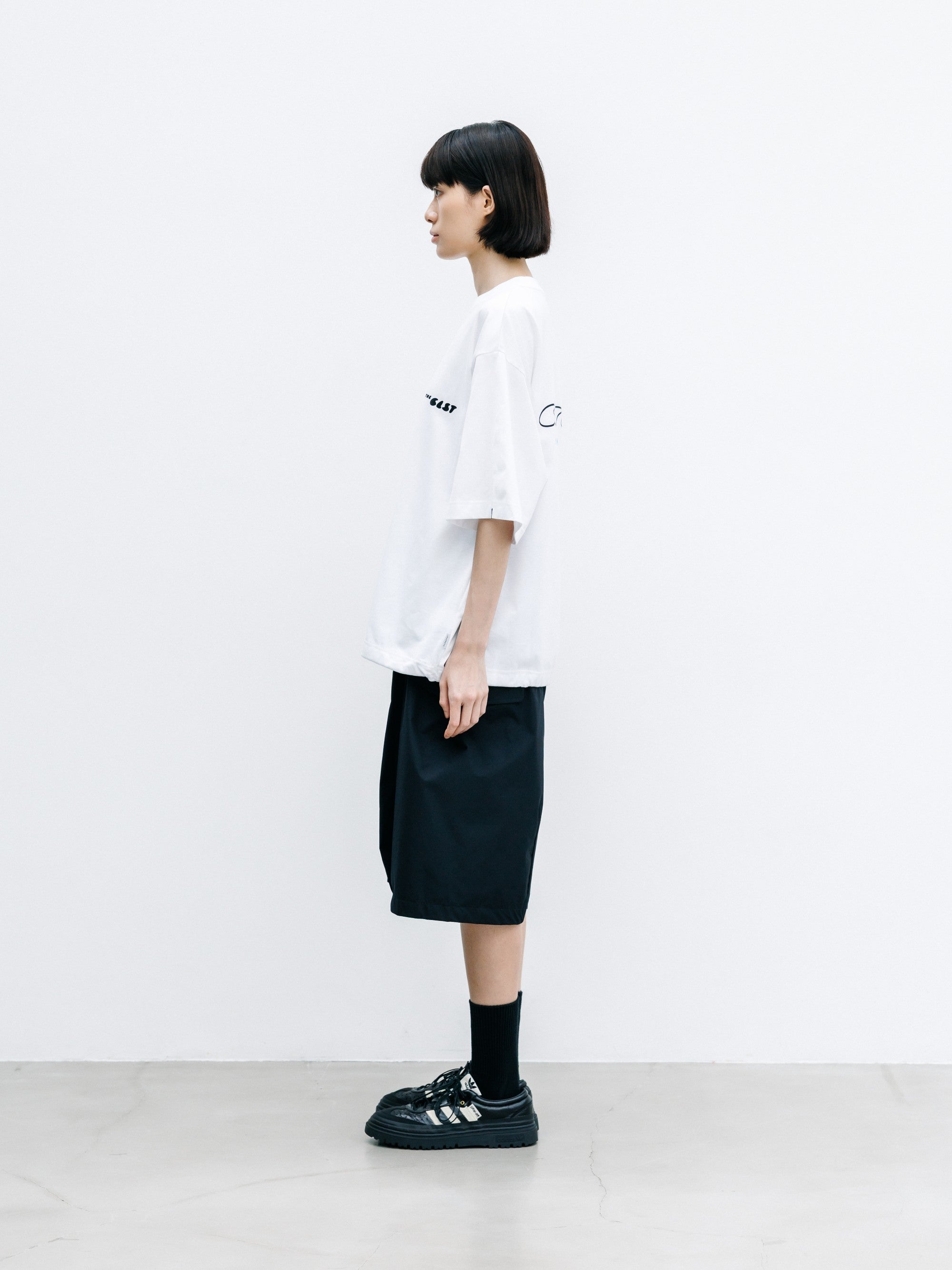 【8.12 WED 20:00- IN STOCK】+phenix WINDSTOPPER® by GORE-TEX LABS CITY FLAP WIDE BALLOON HALF PANTS (BLACK)