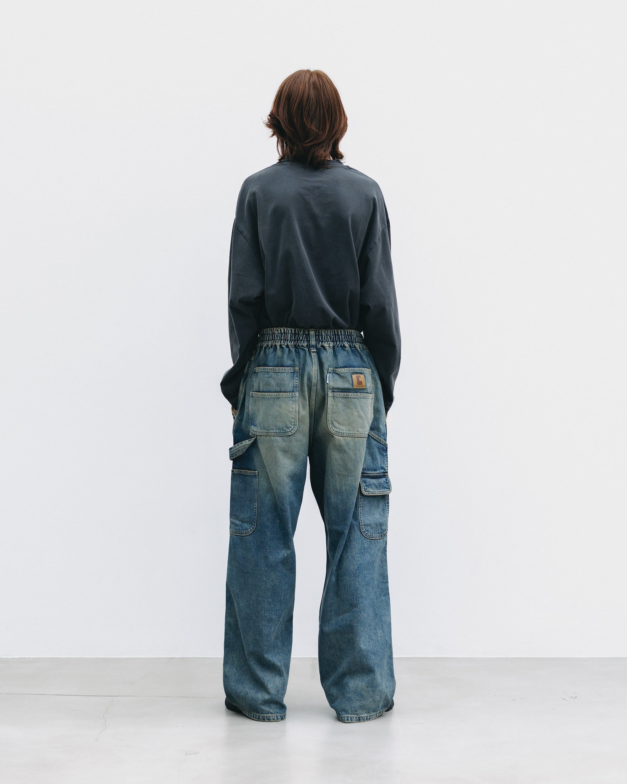 【11.5 WED 20:00- IN STOCK】VINTAGE DYED SELVEDGE DENIM WORKER PANTS (VINTAGE INDIGO)