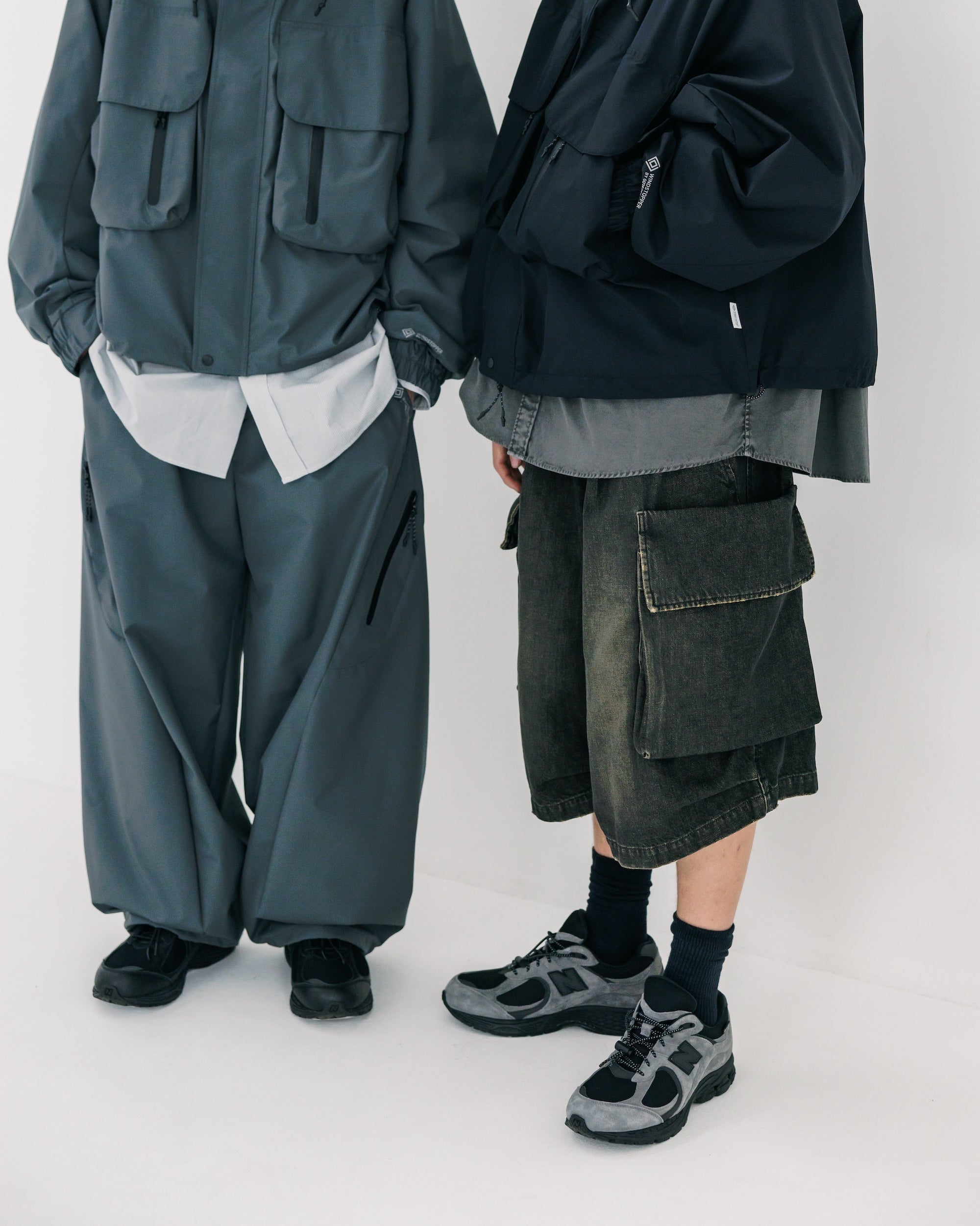 【3.18 WED 20:00- IN STOCK】VINTAGE DYED SELVEDGE DENIM CITY MILITARY HALF PANTS (VINTAGE BLACK)