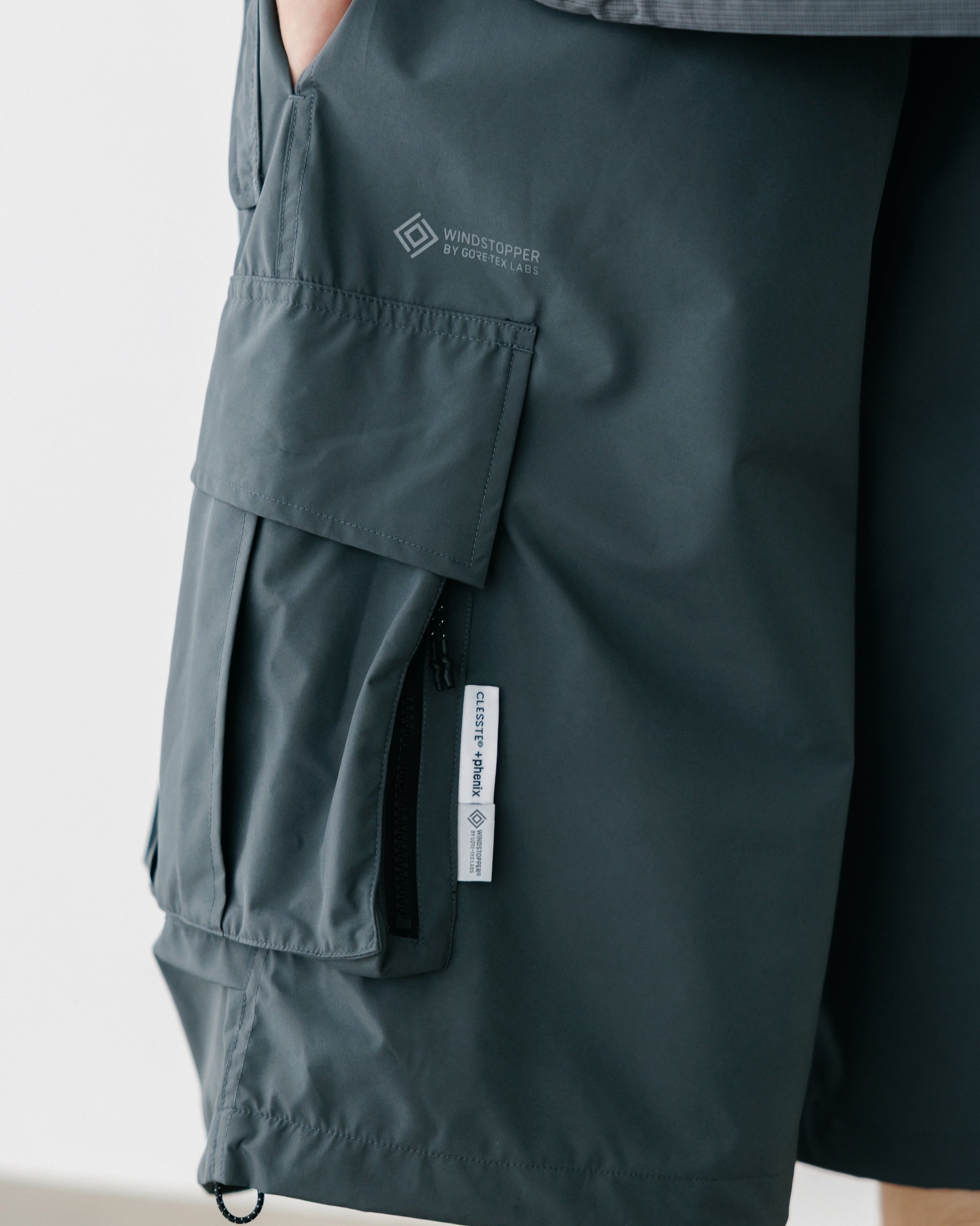 【8.2 SAT 20:00- IN STOCK】+phenix WINDSTOPPER® BY GORE-TEX LABS CITY MILITARY HALF PANTS 003 (GRAPHAITE GRAY)