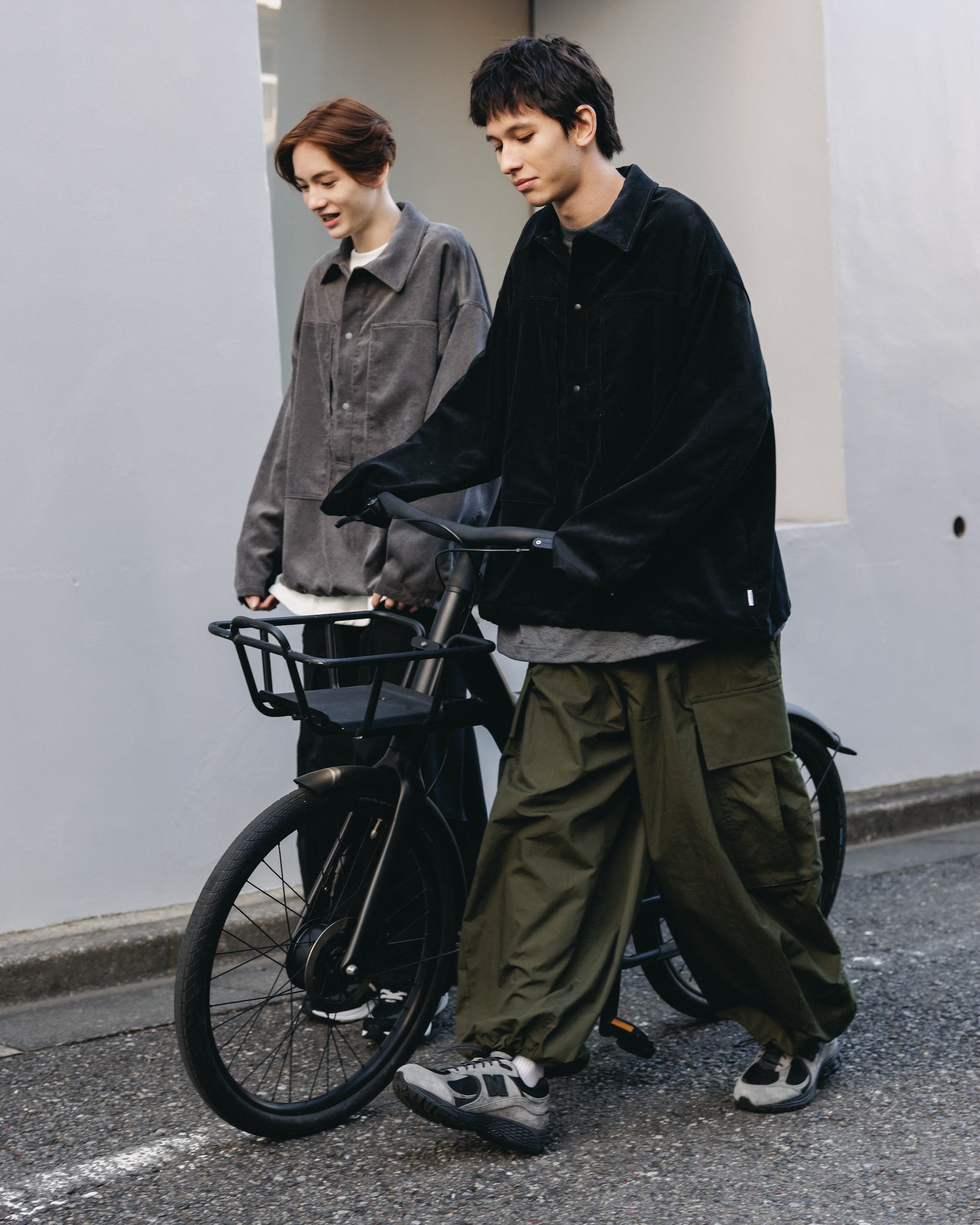 【11.26 WED 20:00- IN STOCK】TECH CORDUROY US ARMY M-35 PULLOVER JACKET (BLACK)