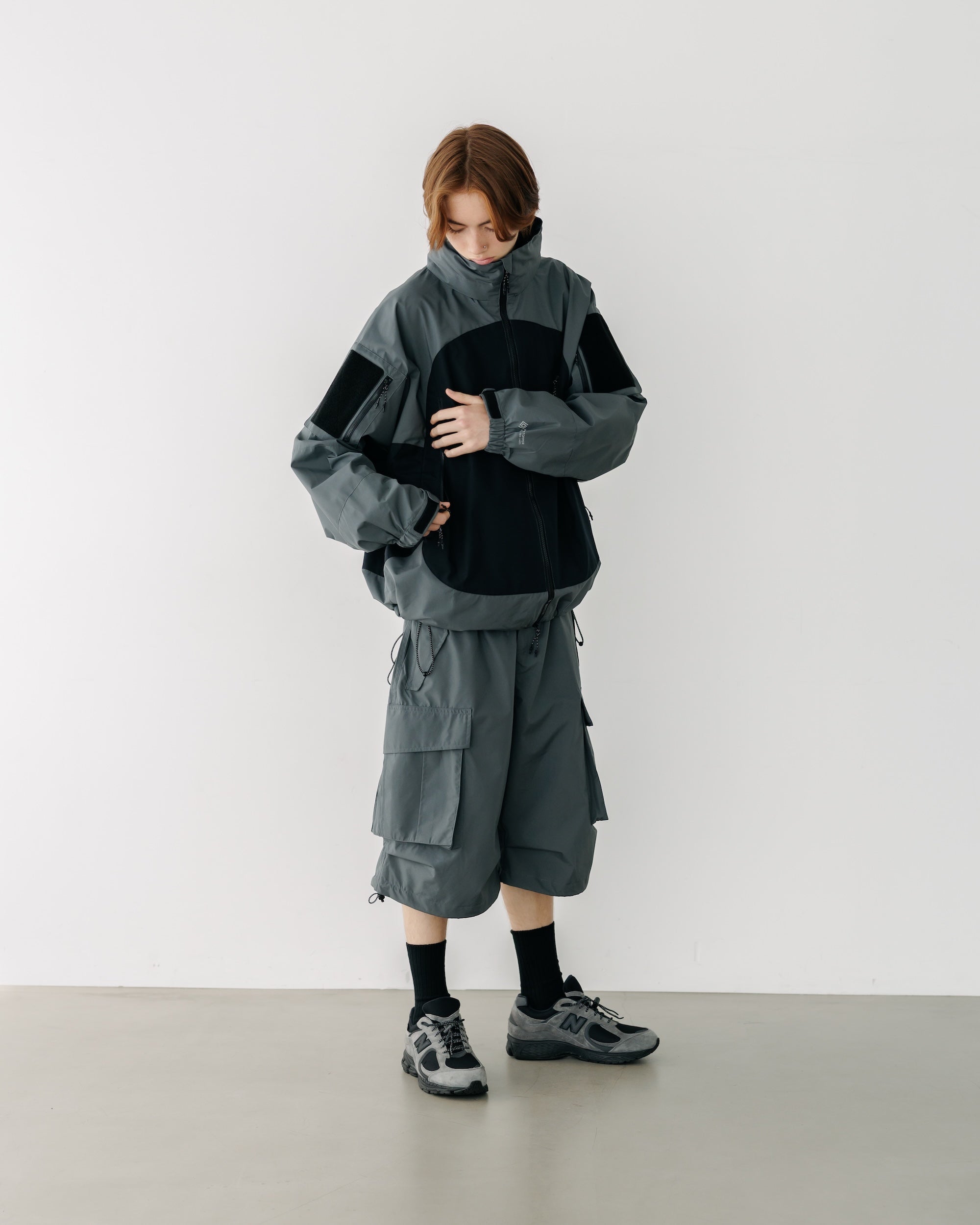 【9.17 WED 20:00- IN STOCK】+phenix WINDSTOPPER® by GORE-TEX LABS CITY MILITARY JACKET (GRAPHAITE GRAY× BLACK)
