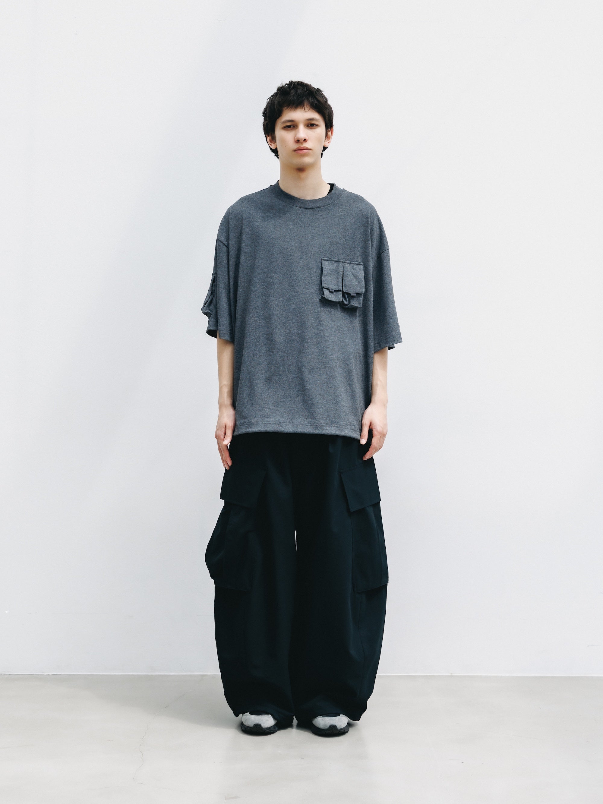 COOL DOTS®︎ MEGA POCKET BALLOON CARGO PANTS (BLACK)