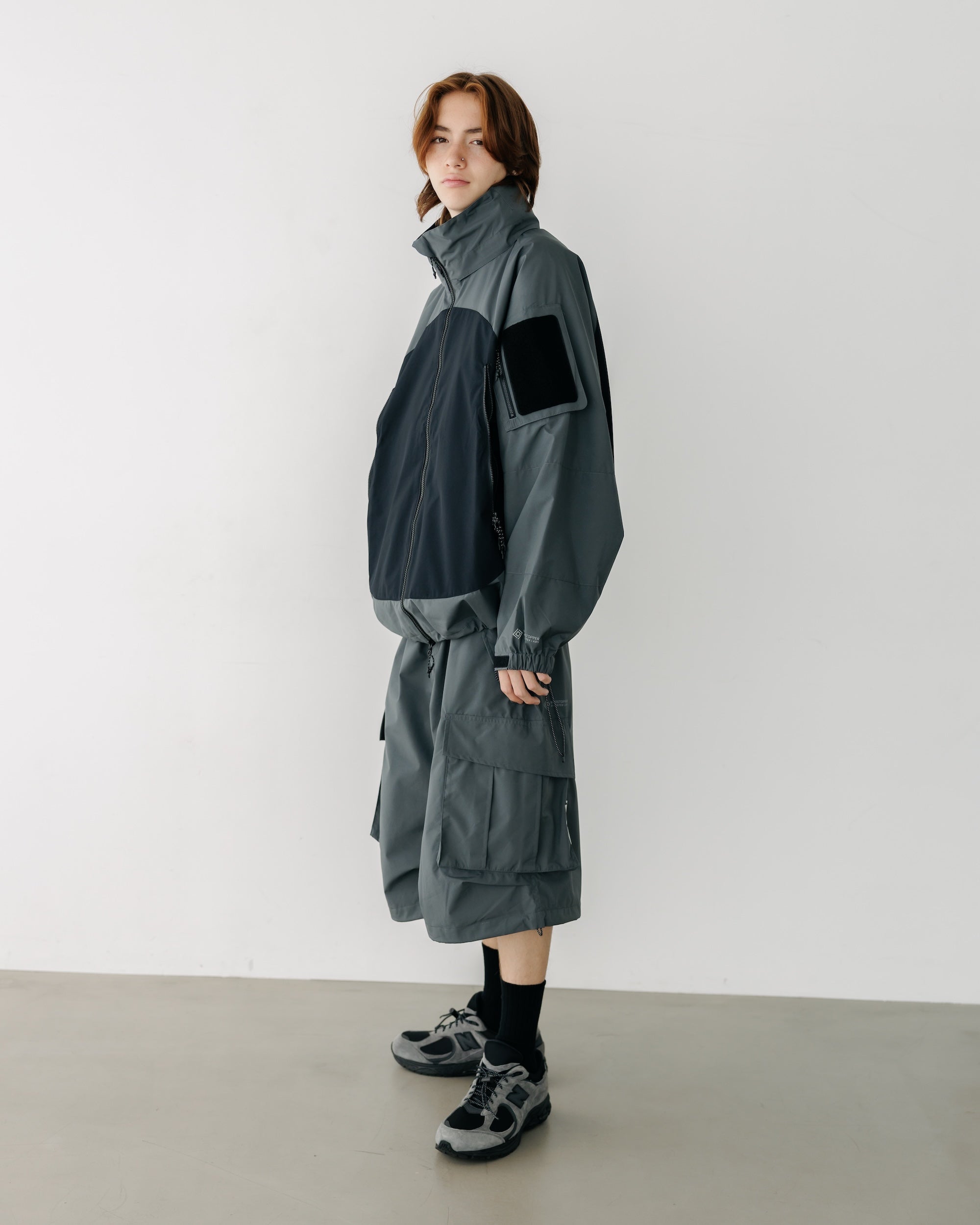 【9.17 WED 20:00- IN STOCK】+phenix WINDSTOPPER® by GORE-TEX LABS CITY MILITARY JACKET (GRAPHAITE GRAY× BLACK)
