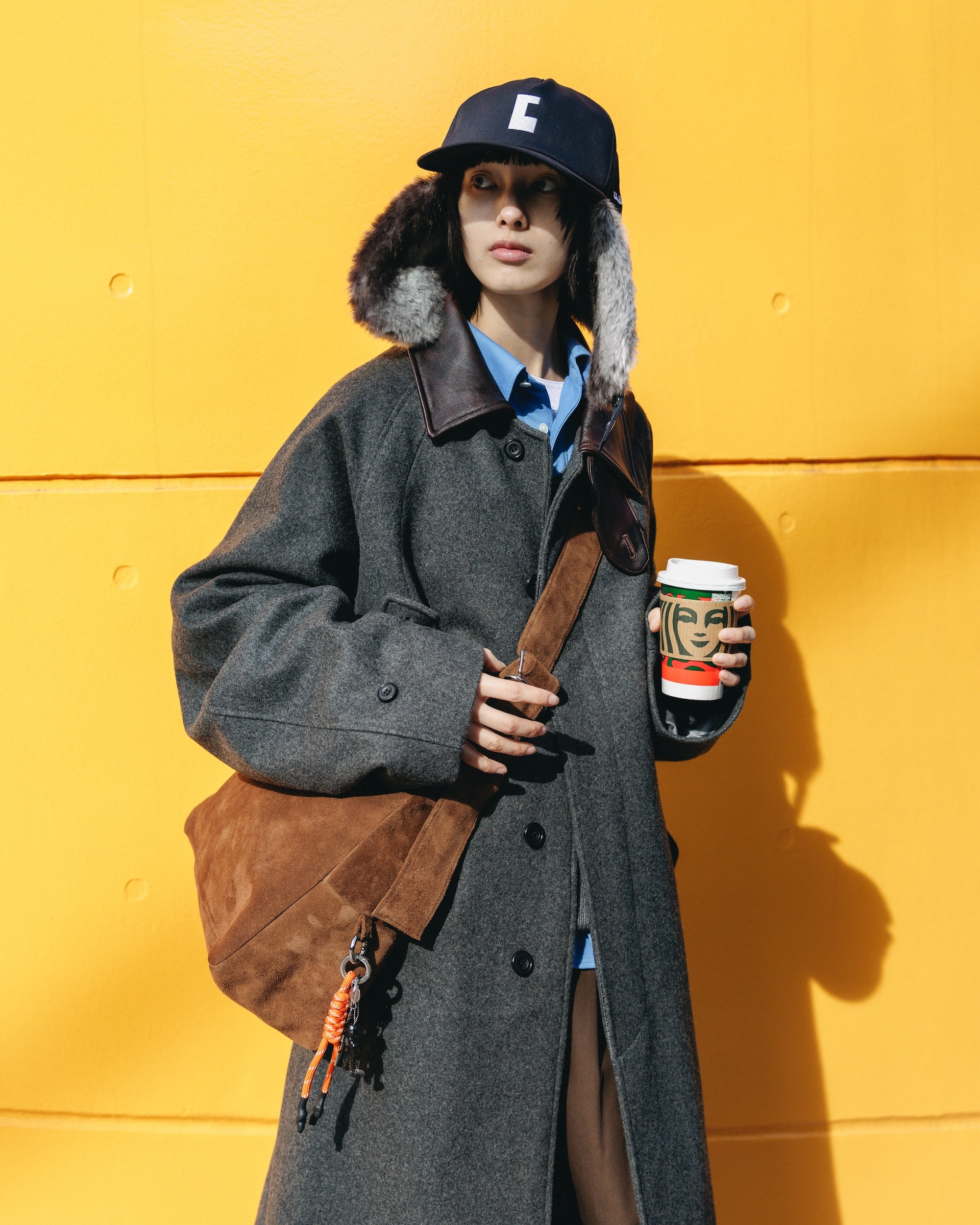 【1.7 WED 20:00- IN STOCK】SUEDE HOLIDAY BAG (BROWN)