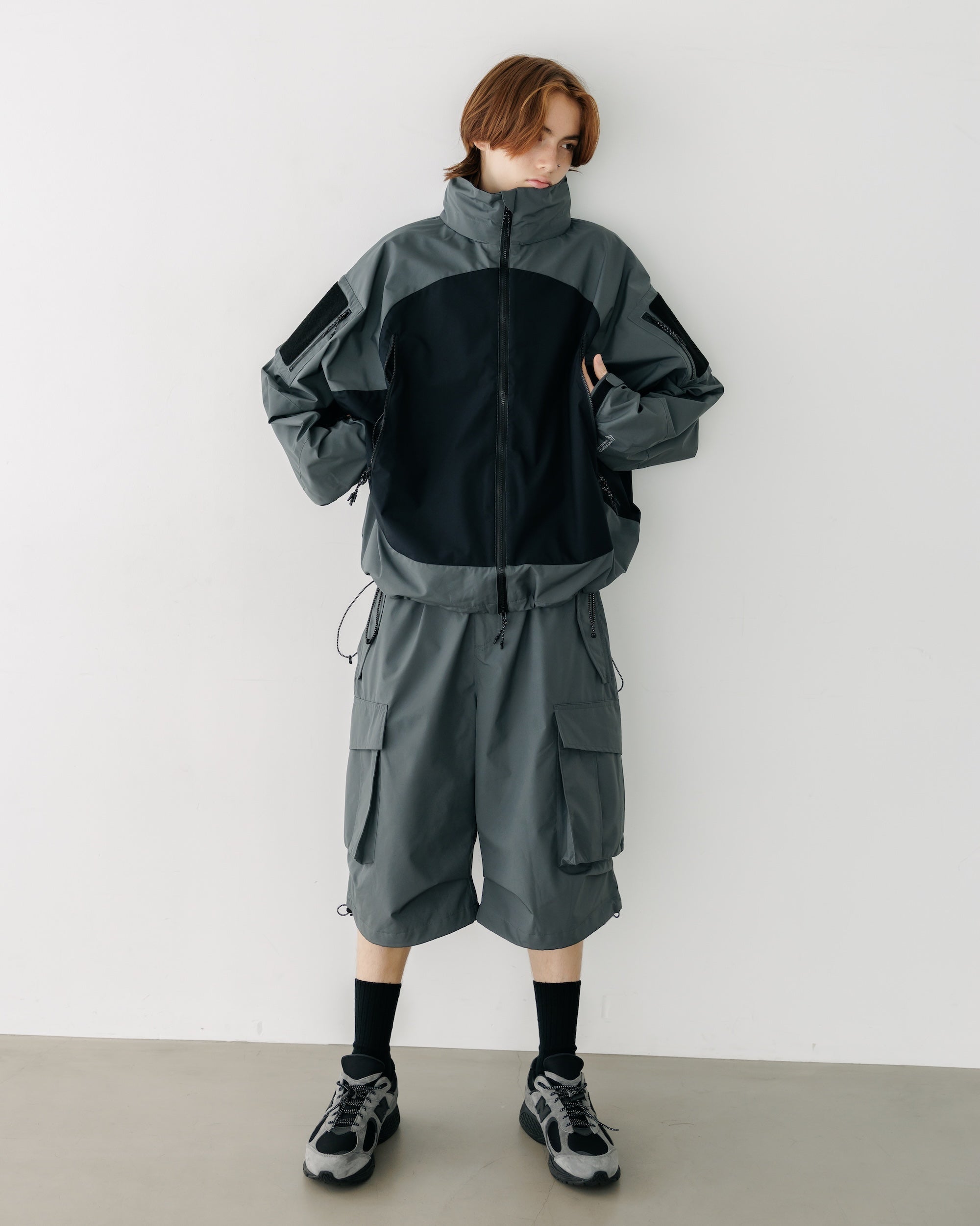 【9.17 WED 20:00- IN STOCK】+phenix WINDSTOPPER® by GORE-TEX LABS CITY MILITARY JACKET (GRAPHAITE GRAY× BLACK)