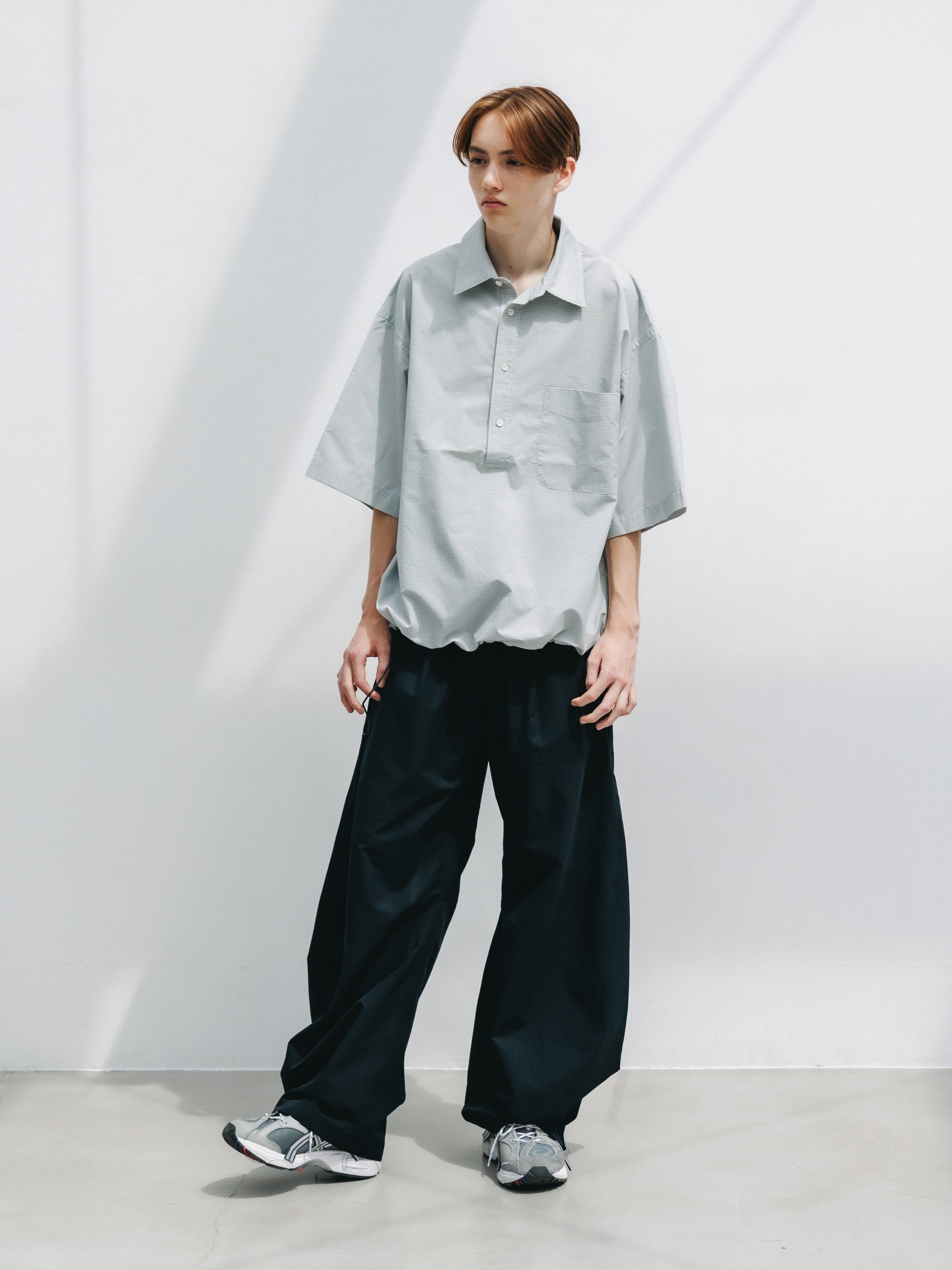 【6.3 WED 20:00- IN STOCK】COOLDOTS® CITY BARREL LEG PANTS(BLACK)