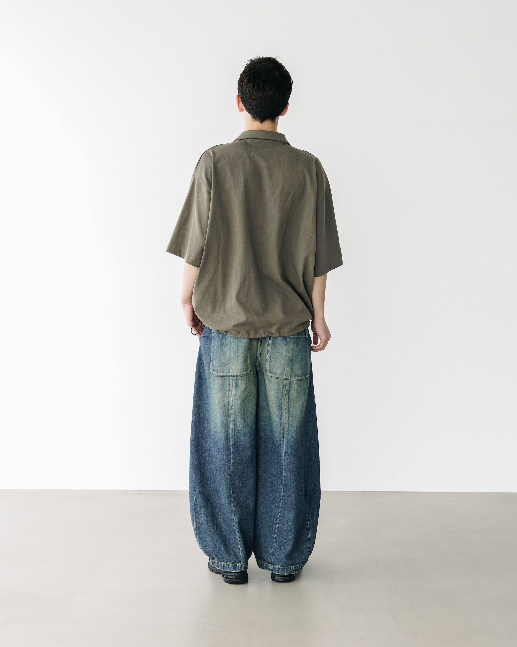 CITY S/S HALF ZIP SHIRT (OLIVE)