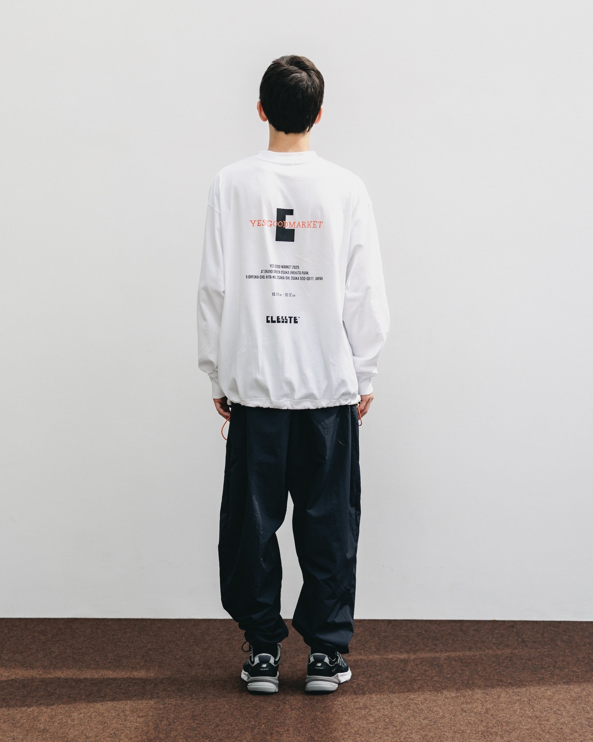 【10.15 WED 20:00- IN STOCK】"C×YGM"STAFF L/S T-SHIRT WITH DRAWSTRINGS (WHITE)