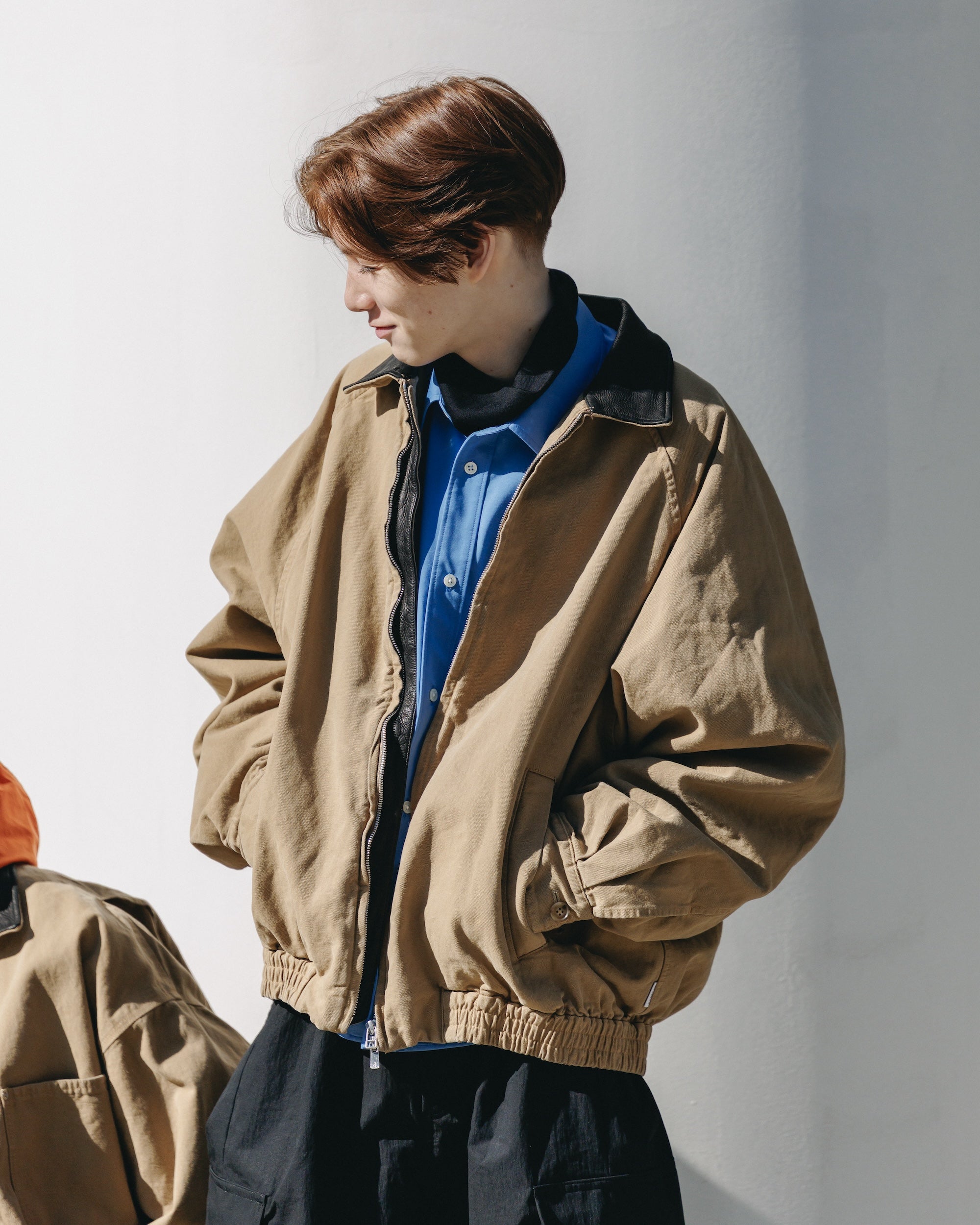 VINTAGE DYED DUCK CITY UTILITY JACKET (BEIGE)