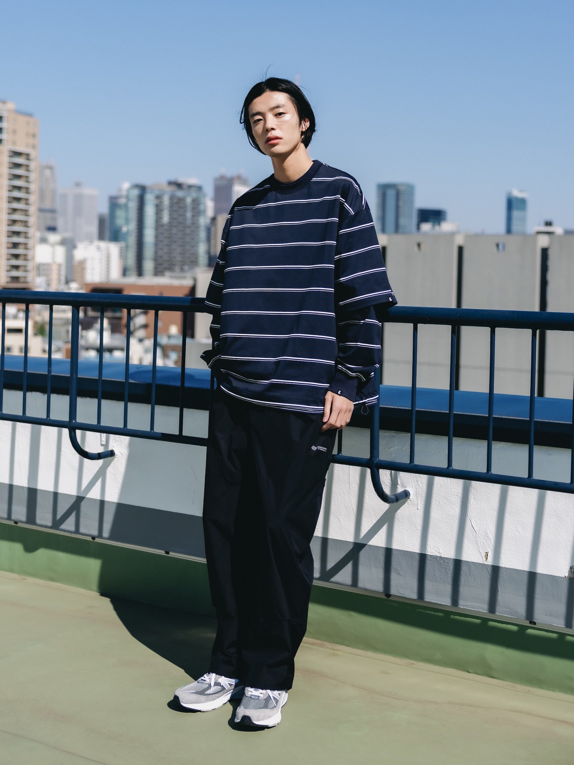 +PHENIX WINDSTOPPER® BY GORE-TEX LABS DOUBLE KNEE CURVED WORKER PANTS (BLACK)