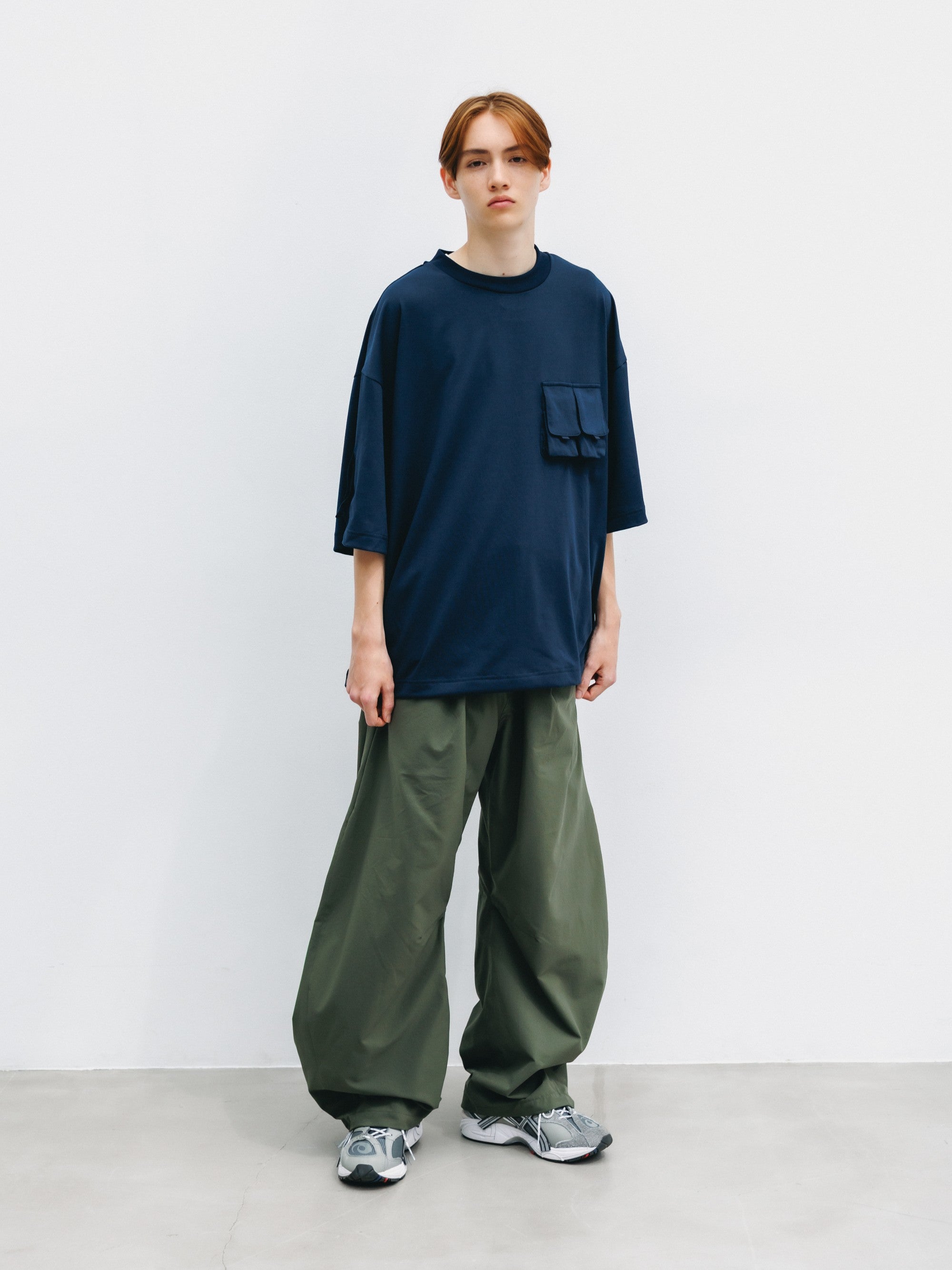 【6.3 WED 20:00- IN STOCK】COOLDOTS® CITY BARREL LEG PANTS(OLIVE)