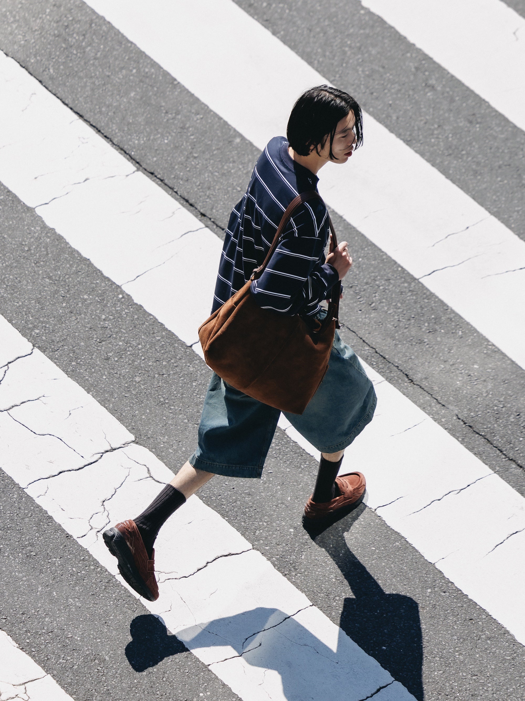 【4.11 SAT 20:00 IN STOCK】SUEDE NOMAD BAG (BROWN)