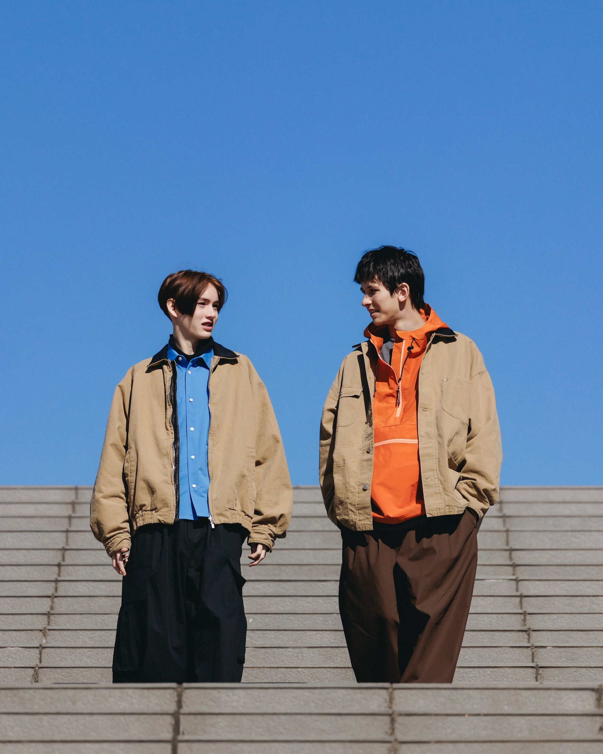 VINTAGE DYED DUCK CITY UTILITY JACKET (BEIGE)