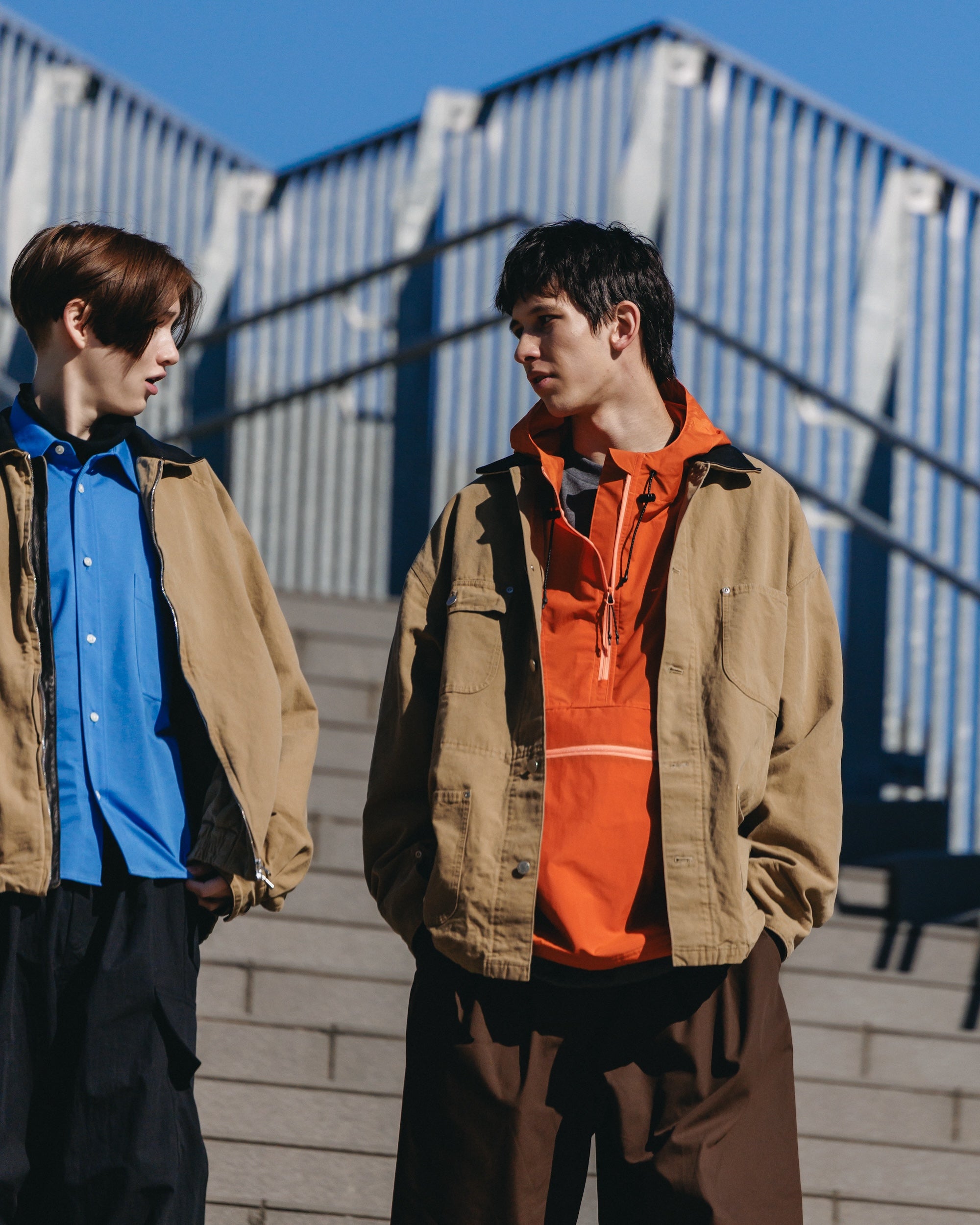 VINTAGE DYED CITY UTILITY COAT (BEIGE)