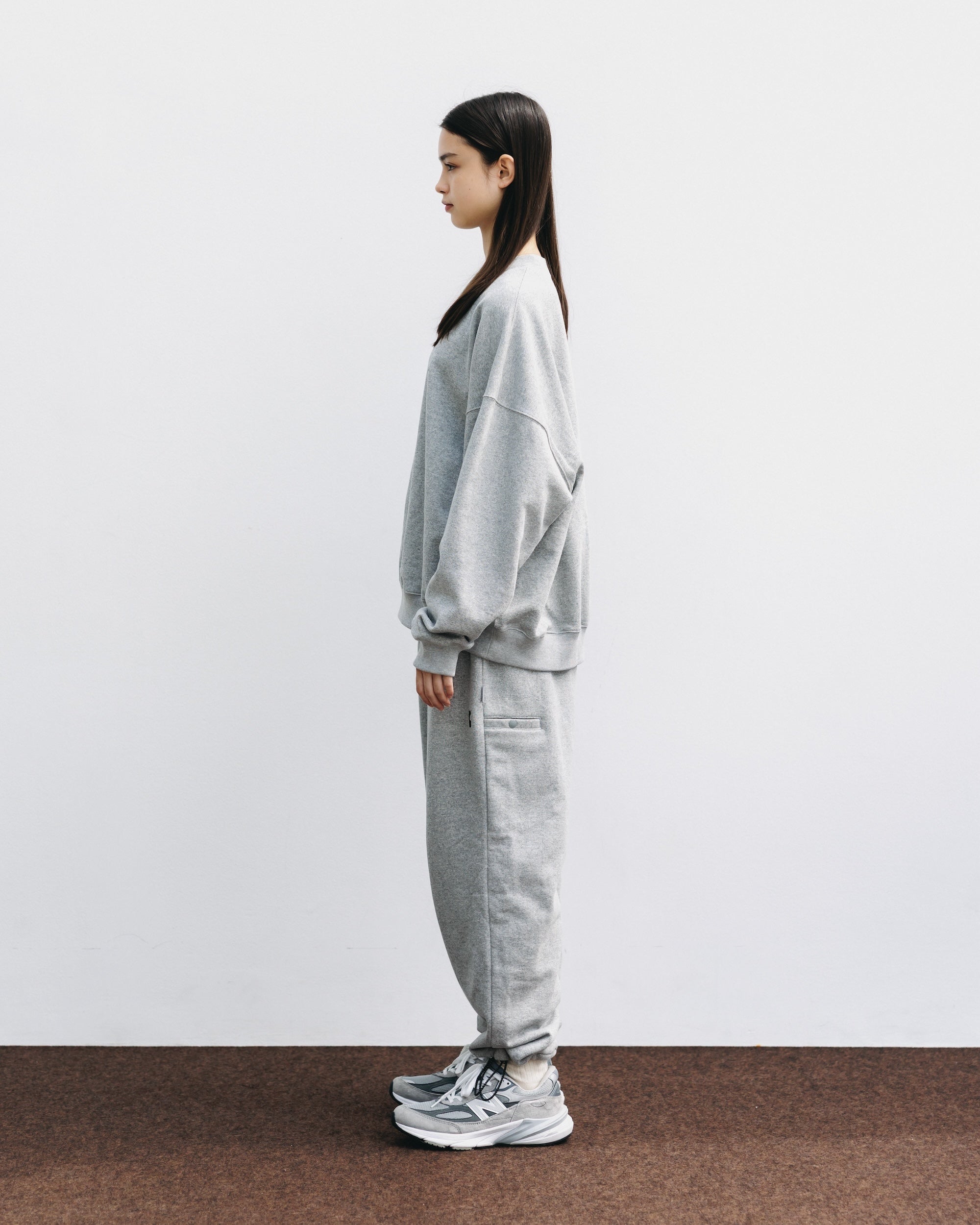 【10.15 WED 20:00- IN STOCK】"C"SWEAT WIDE TAPERED PANTS FOR YGM (GRAY)
